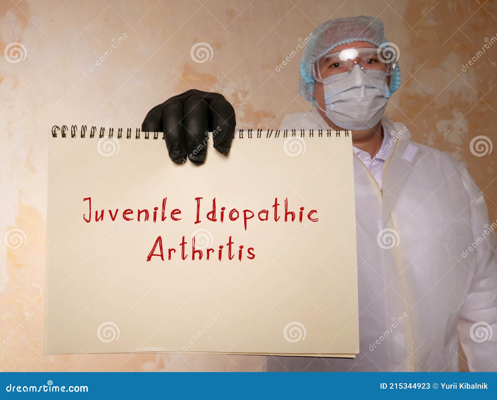 medical concept meaning juvenile idiopathic arthritis with inscription on the page