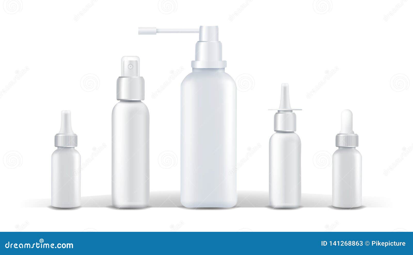 Download Medical Container Vector. Spray Runny Nose. White Plastic Bottle Mockup. Branding Design. Health ...