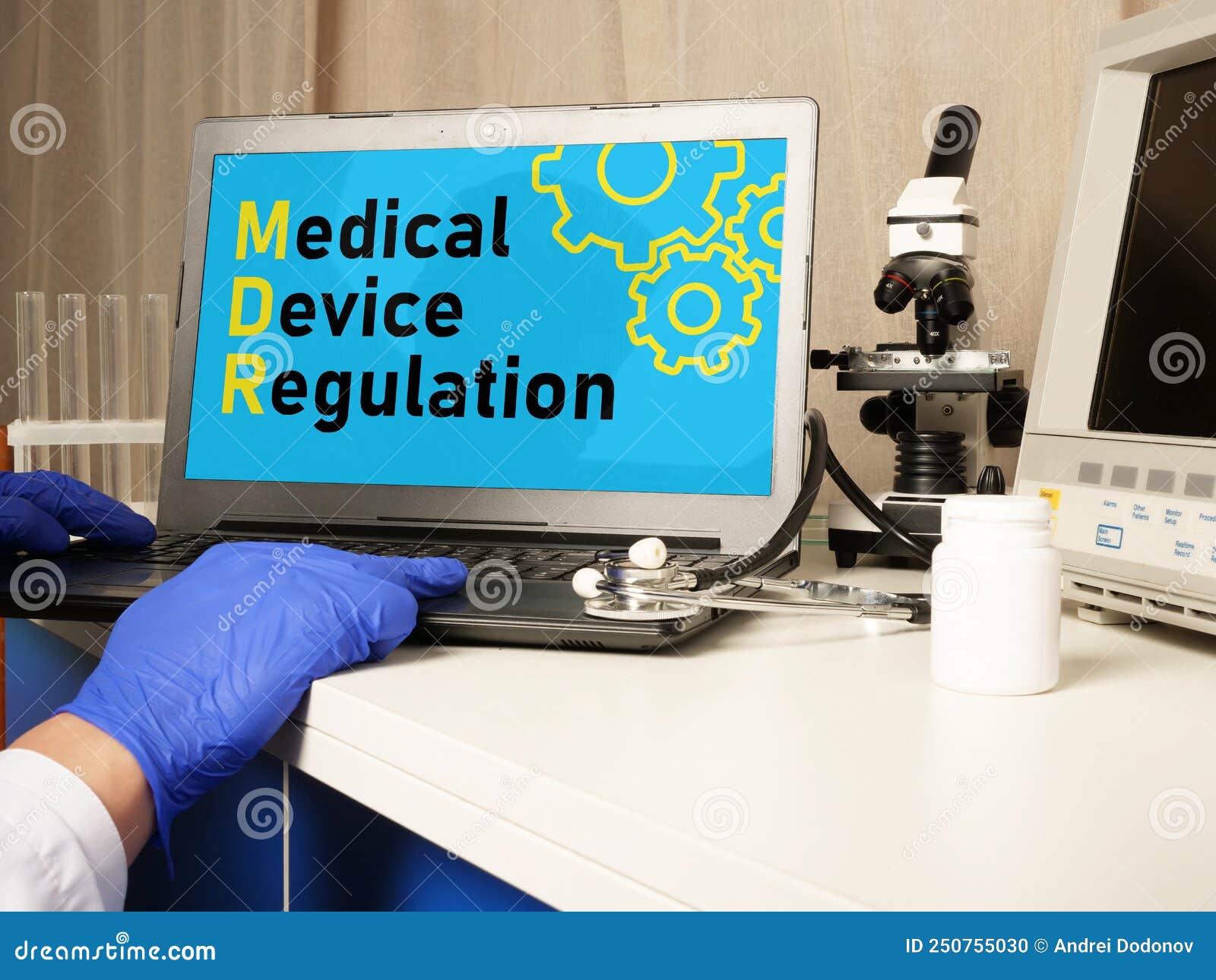 Medical Device Regulation MDR is Shown Using the Text Stock Photo