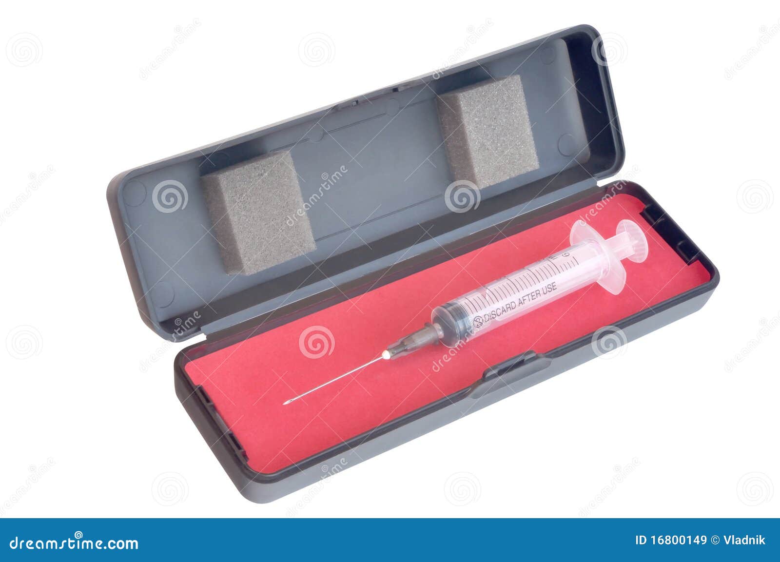 Medical Disposable Syringe in Case Stock Image Image of piston