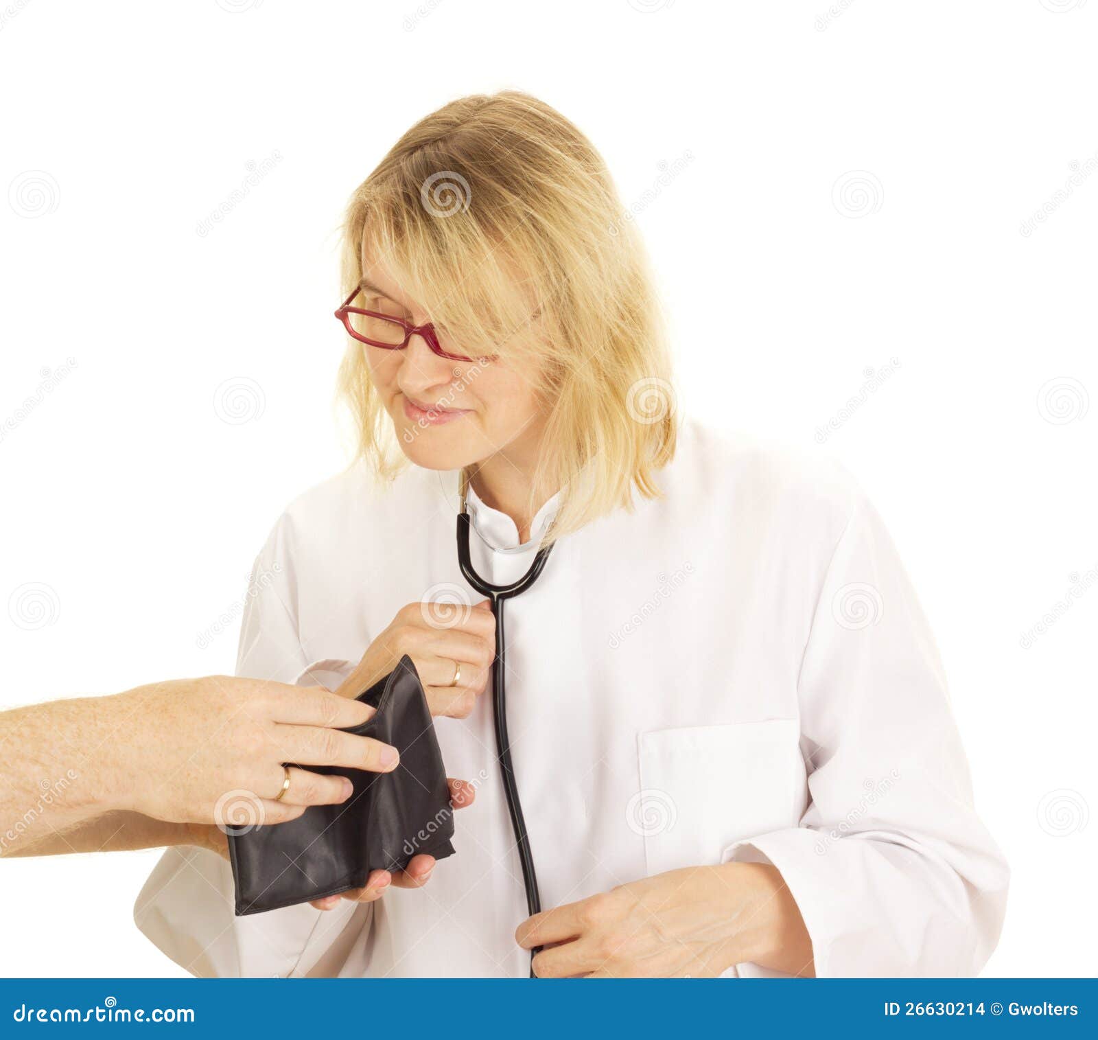 A Medical Doctor Accepts Funds Stock Photo Image of drug, medicament 26630214