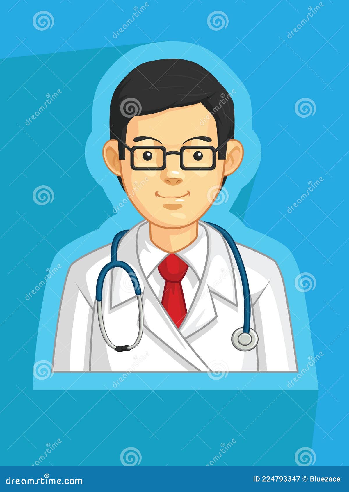 Medical Doctor General Practitioner Physician Profile Avatar Cartoon Stock  Vector - Illustration of line, robe: 224793347