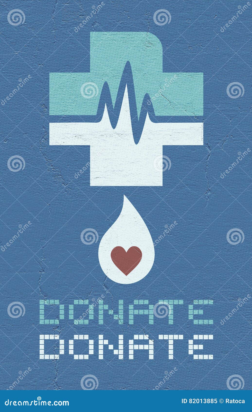 Medical donate message stock illustration. Illustration of symbol
