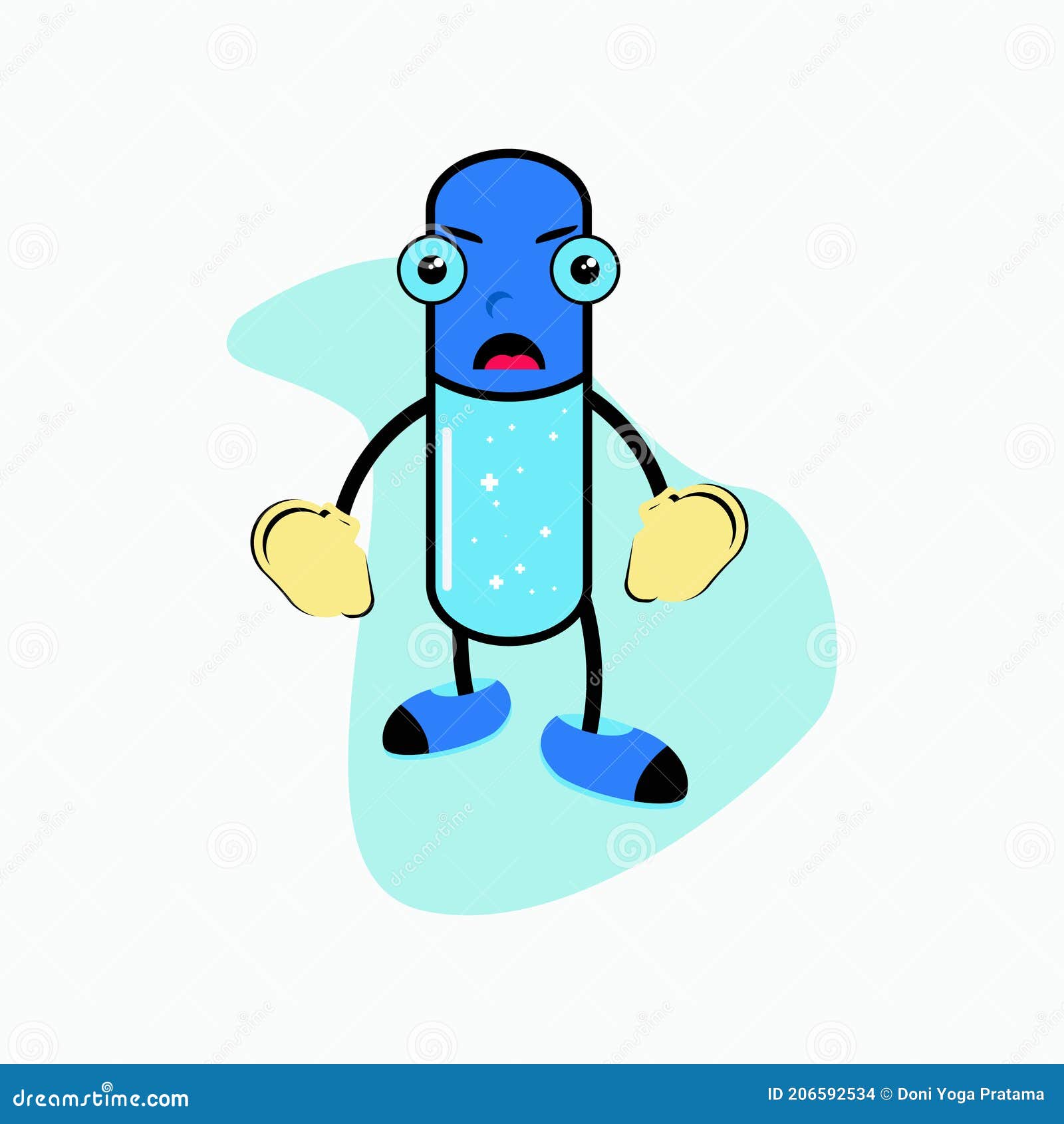 Medical Drugs Emotions Cartoon Character Stock Vector - Illustration of ...