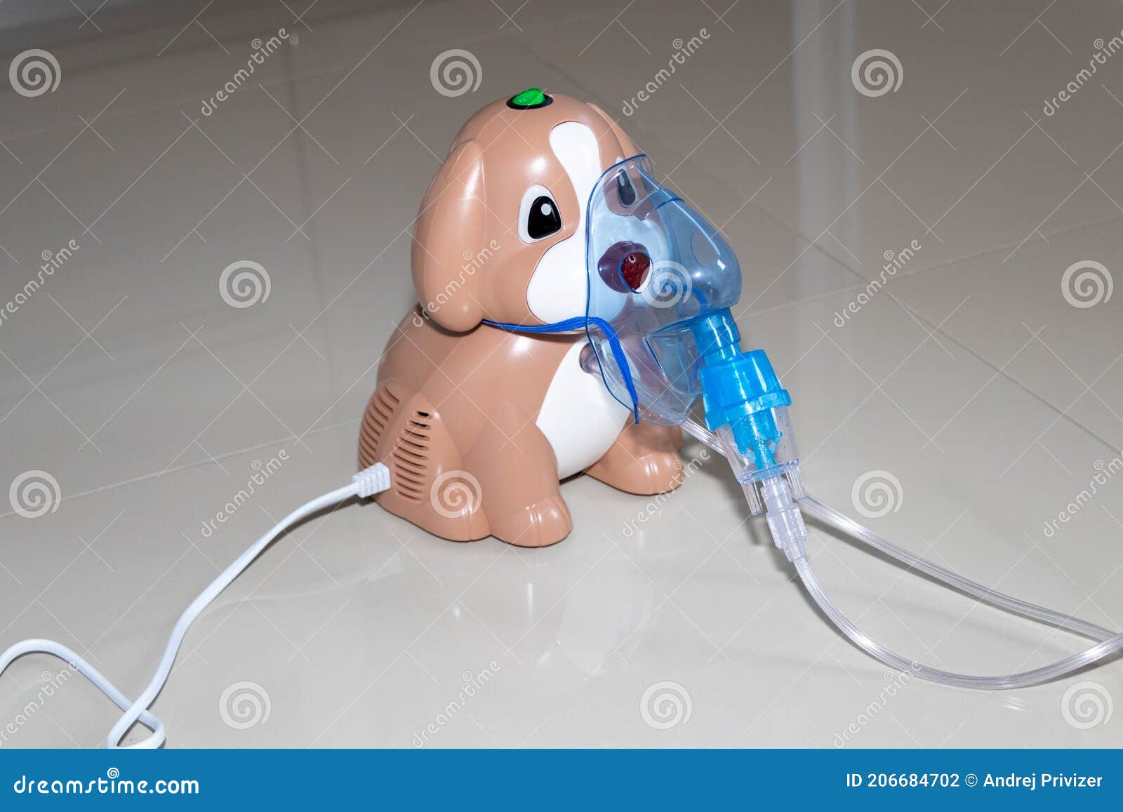 Medical Equipment. the Compressor Nebulizer Pet Shaped Stock Photo