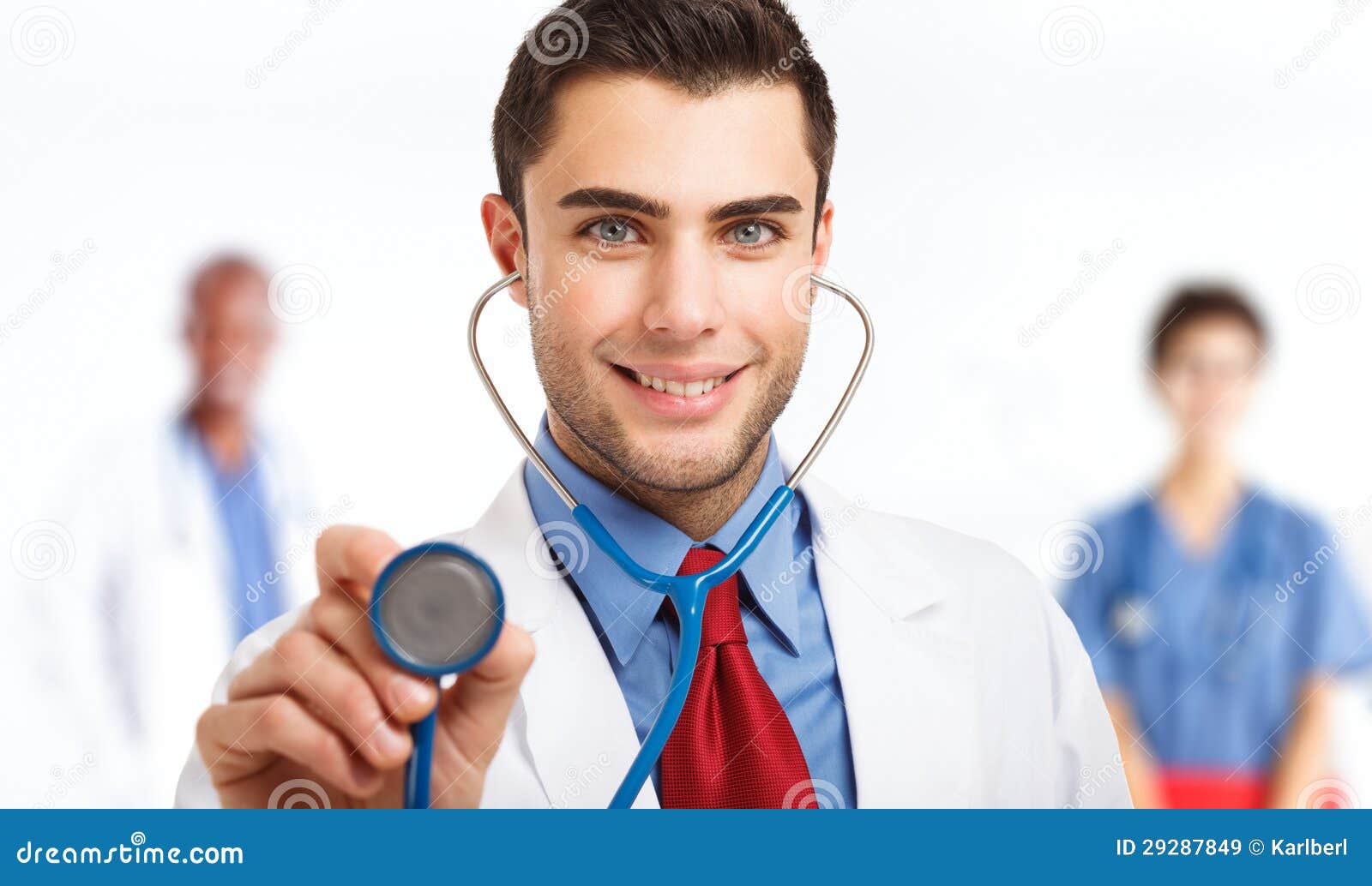 Medical examination stock image. Image of male, stethoscope 29287849