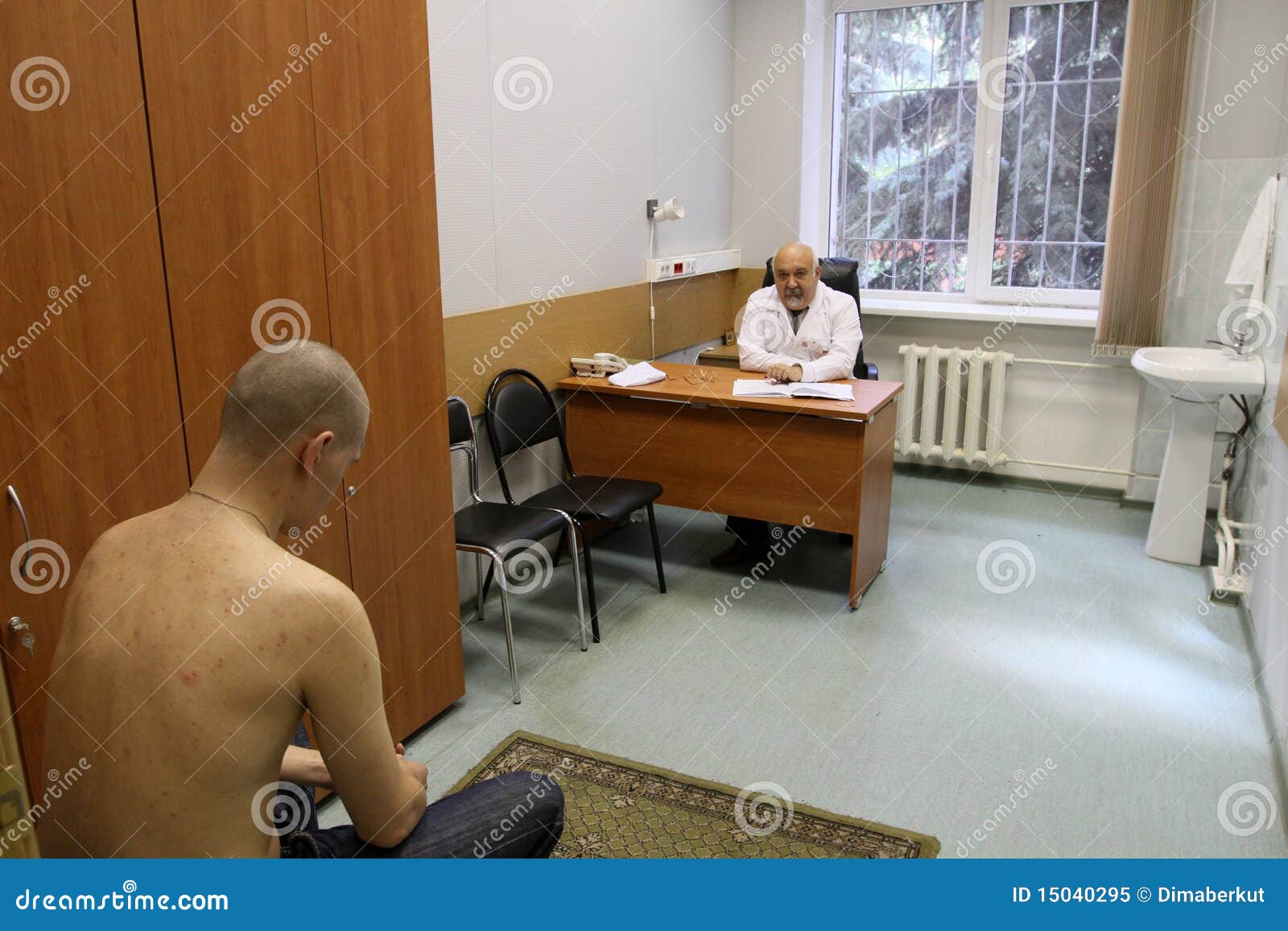 Medical Examination At The Recruitment Center Editorial Image Image