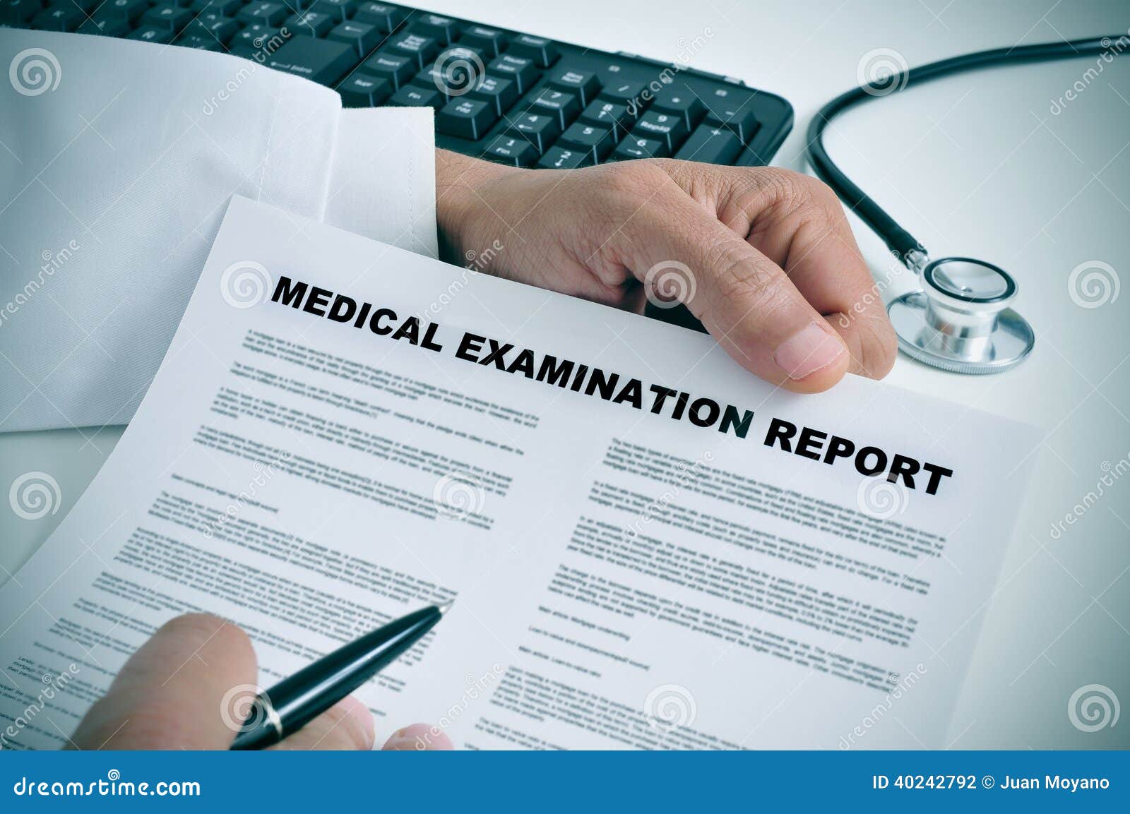 Medical examination report stock photo. Image of examination - 40242792