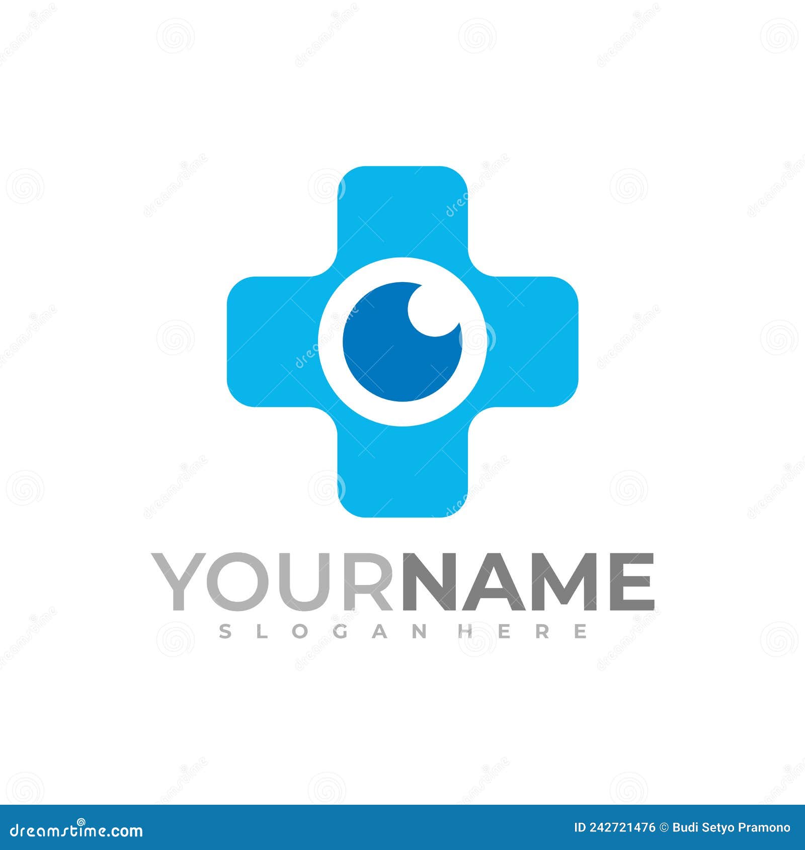 Medical Eye Logo Vector Template, Creative Eye Logo Design Concepts
