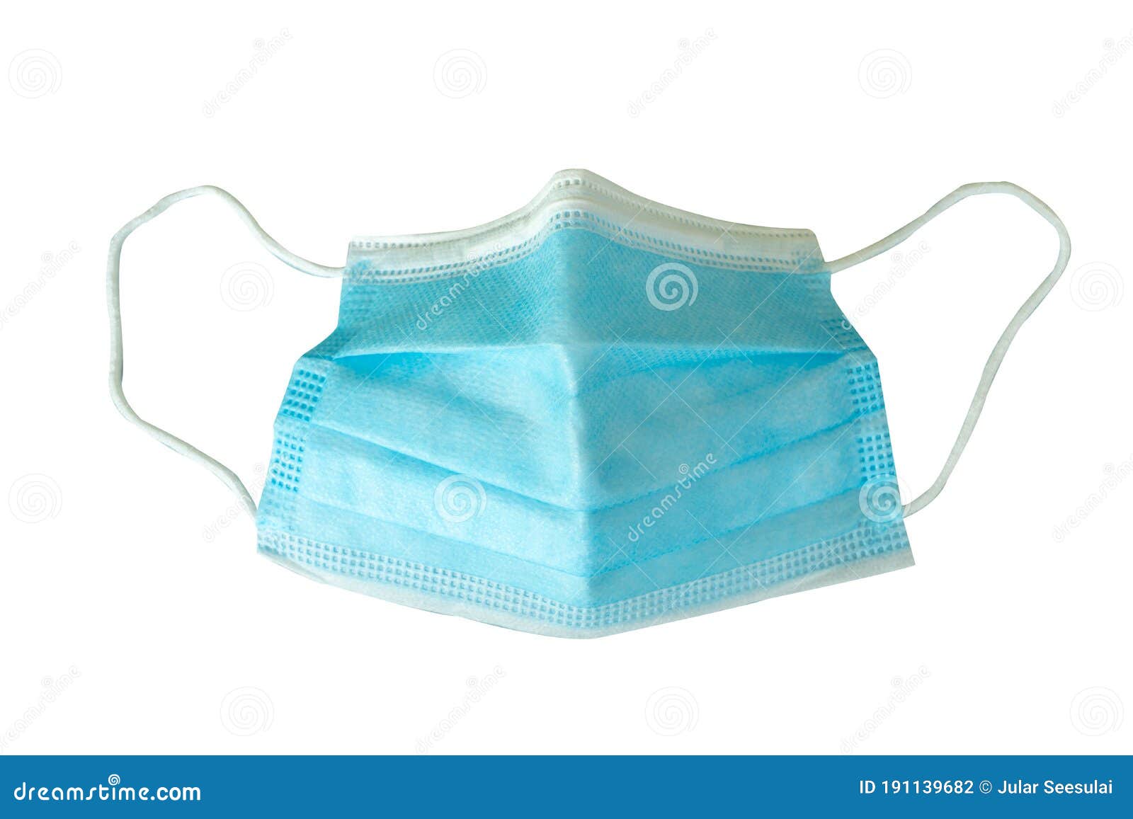 Medical Face Mask or Surgical Ear Loop Mask with Copy Space. Stock ...