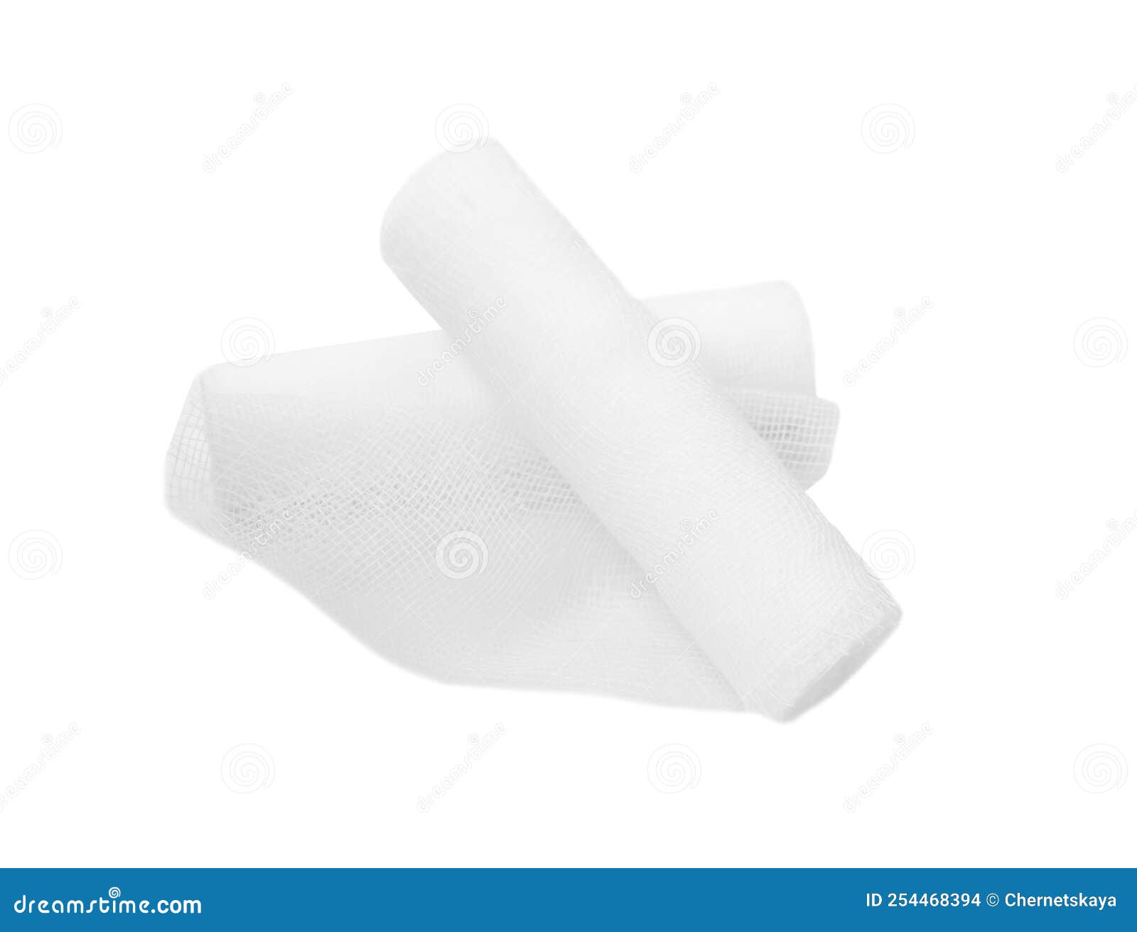 Medical Gauze Bandage Rolls on White Background Stock Photo Image of
