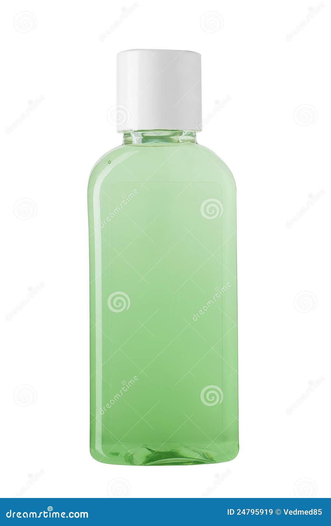 Medical green bottle stock image. Image of plastic, water 24795919