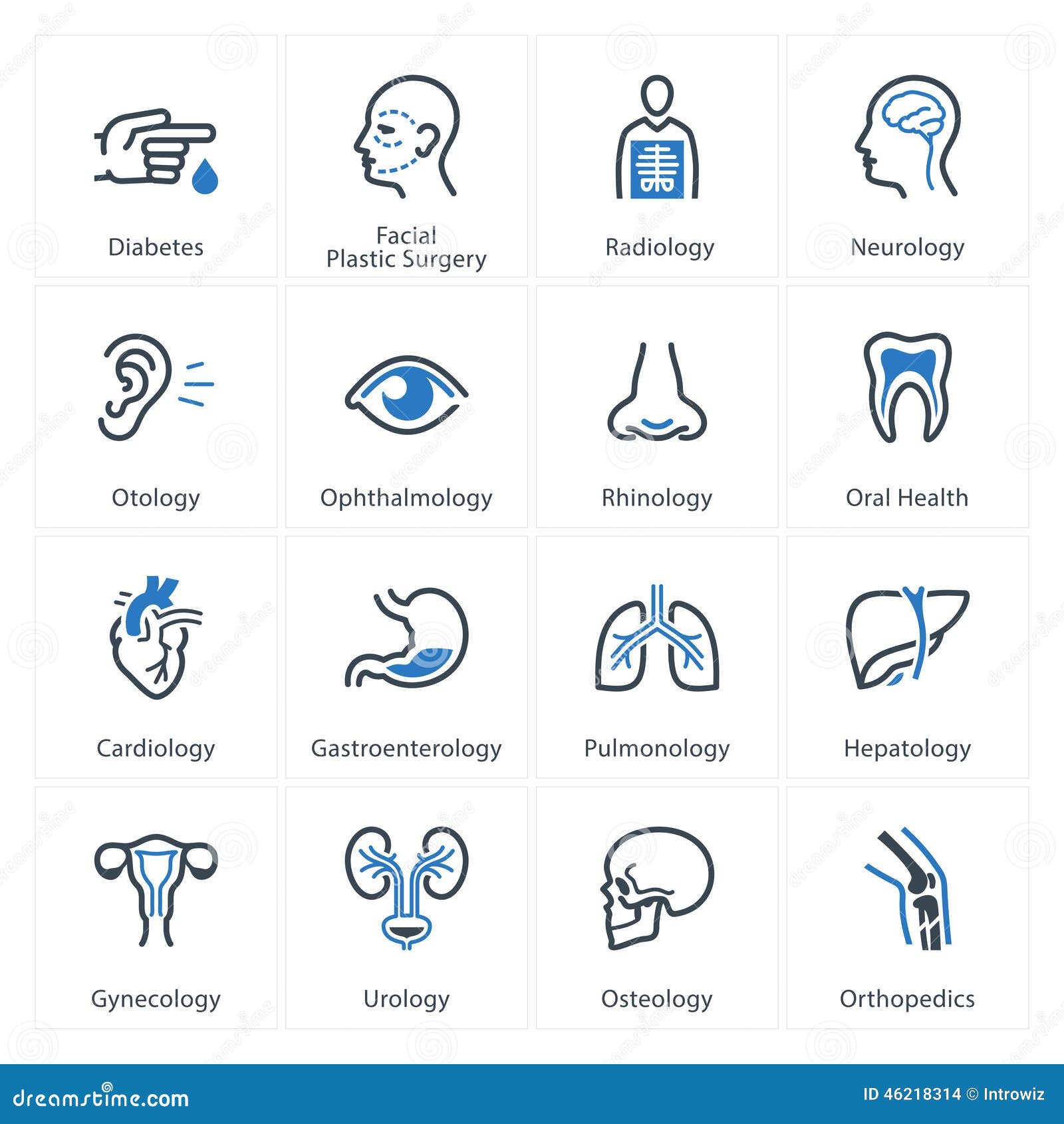 medical & health care icons set 1 - specialties