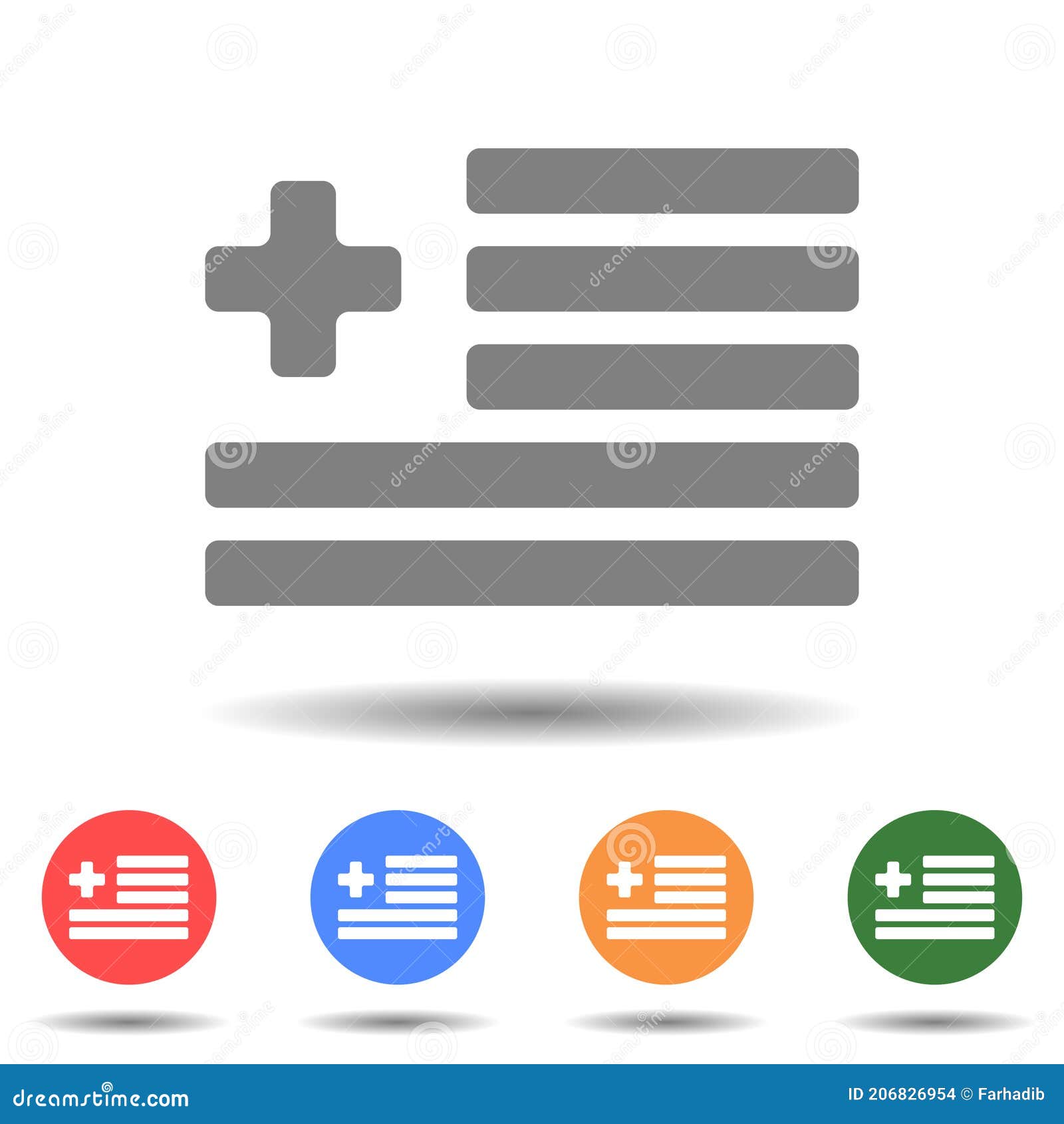 Medical Healthcare Flag Vector Stock Vector Illustration of graphic