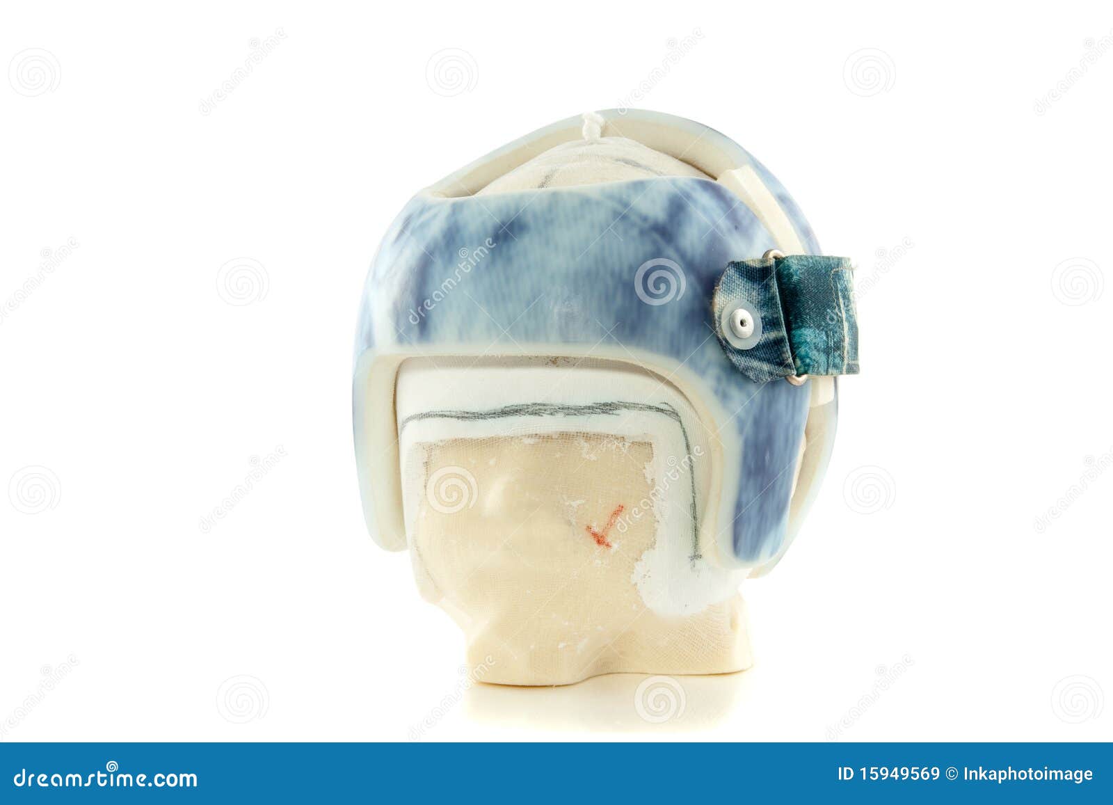 A medical helmet stock image. Image of iolated, flat 15949569