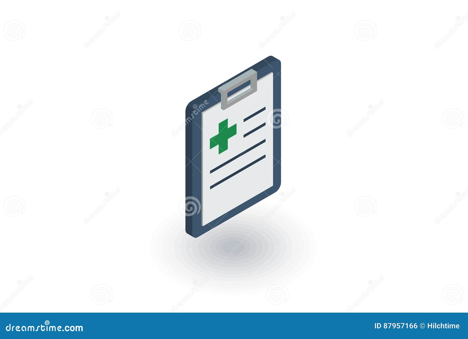 Download Medical History, Diagnose Result, Recipe Isometric Flat Icon. 3d Vector Stock Vector ...