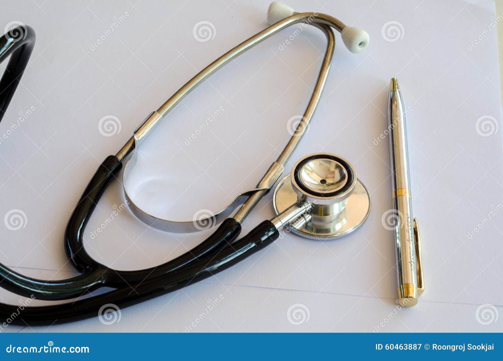 Medical History Form and a Doctor S Stethoscope. Stock Image Image of