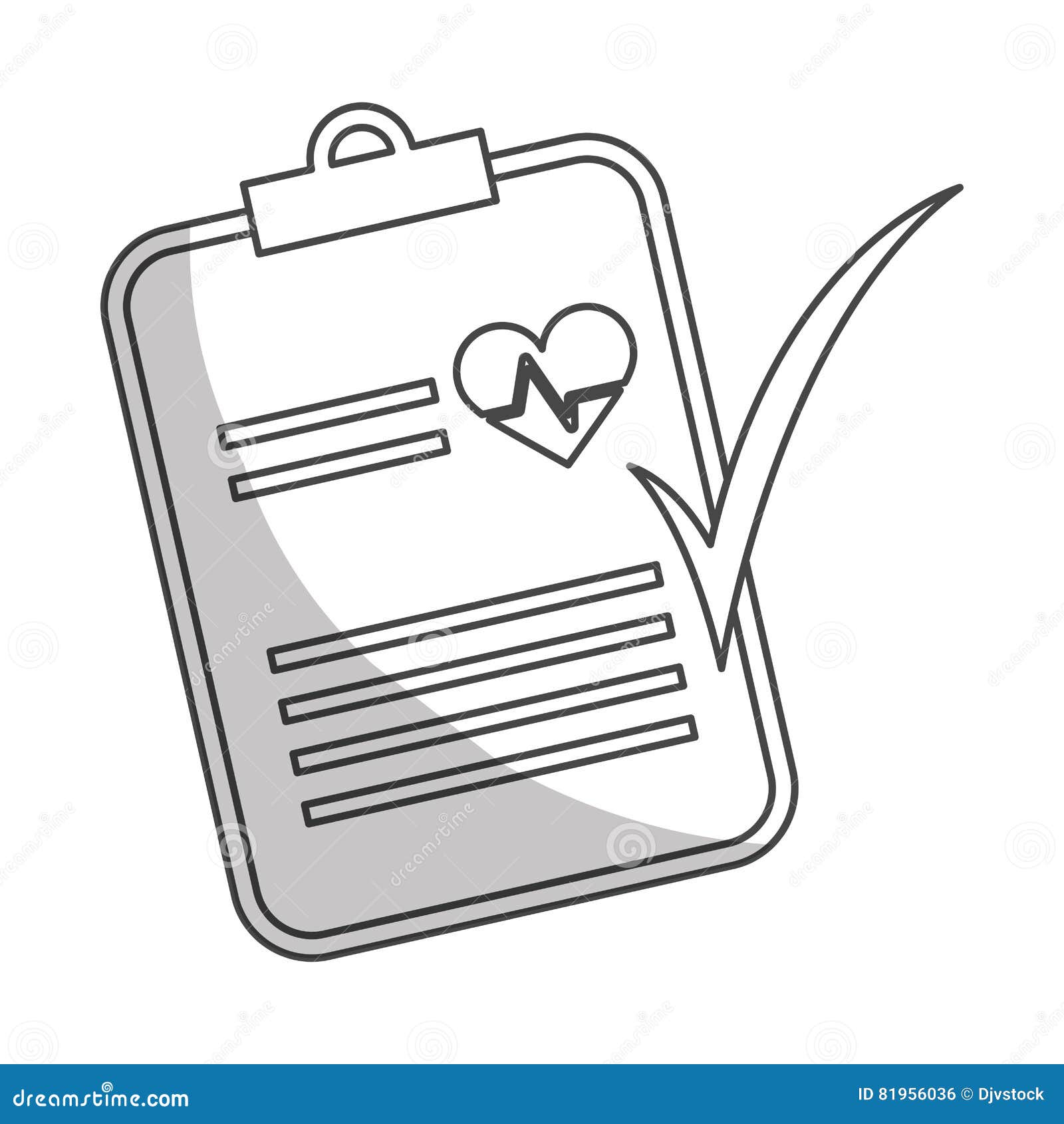 Medical history icon image stock vector. Illustration of note 81956036