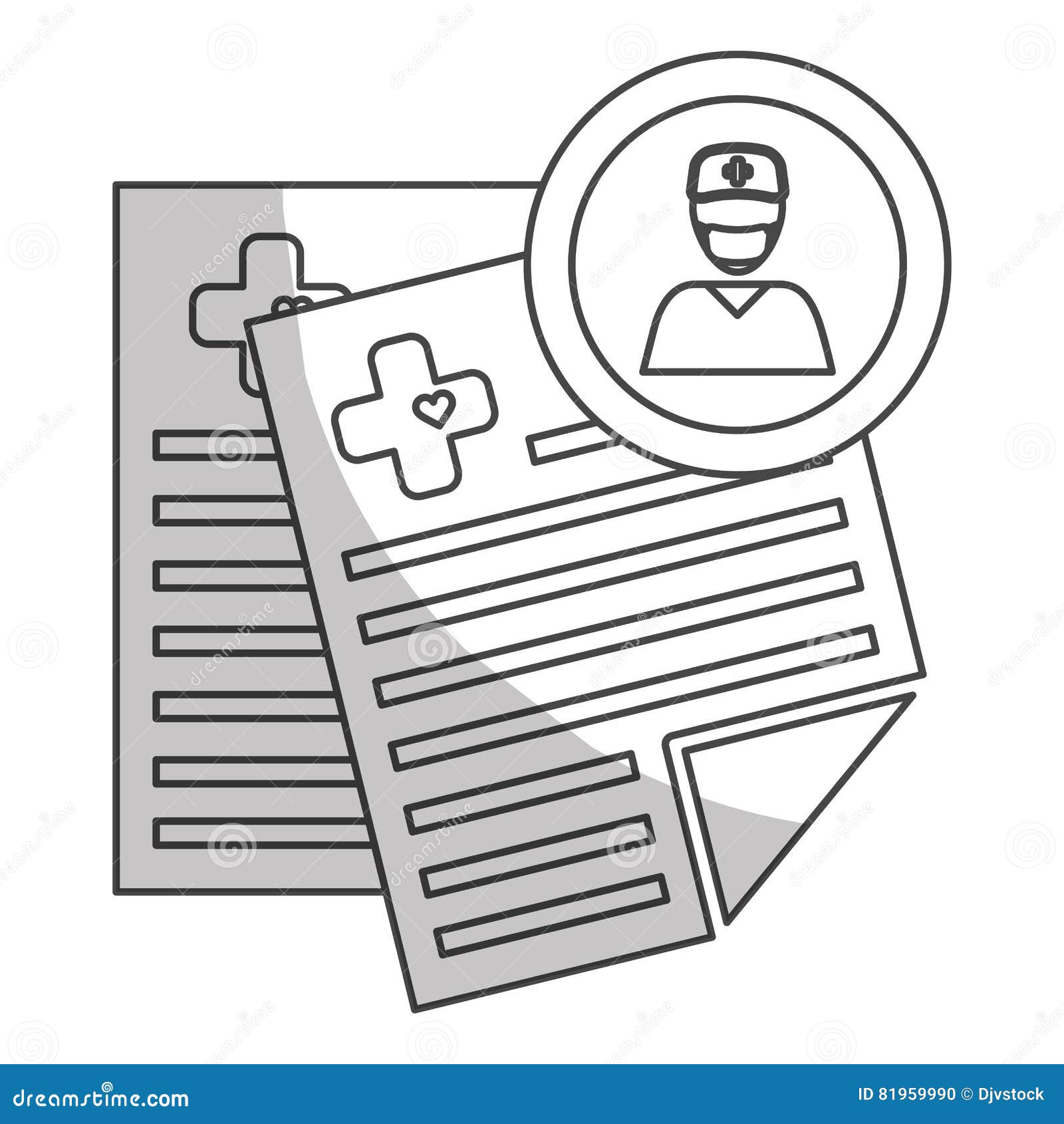 Medical history icon image stock vector. Illustration of healthy 81959990