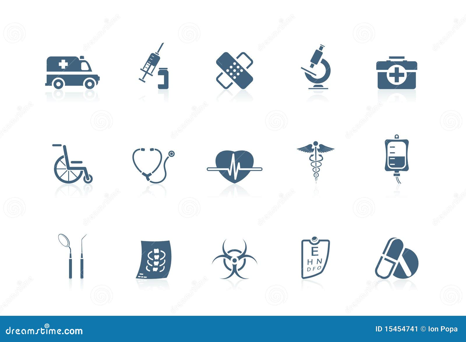 Medical Icons Piccolo Series Stock Vector Illustration of blue