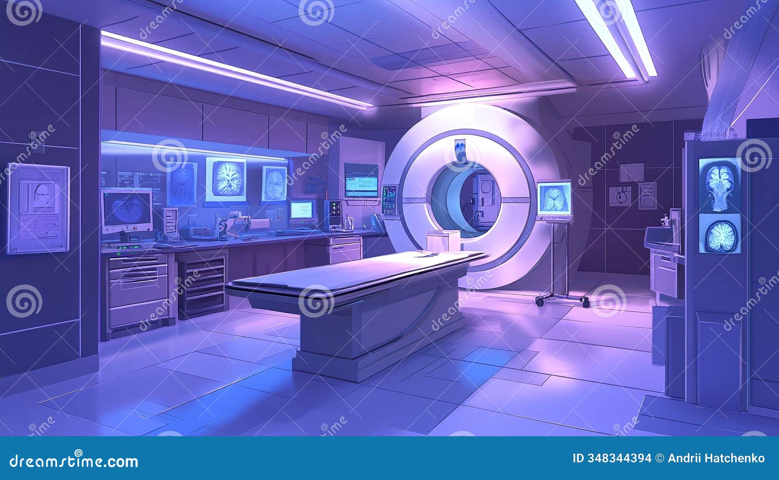 medical imaging lab using deep learning algorithms and advanced computer vision techniques to rapidly analyze mri ct and pet scans
