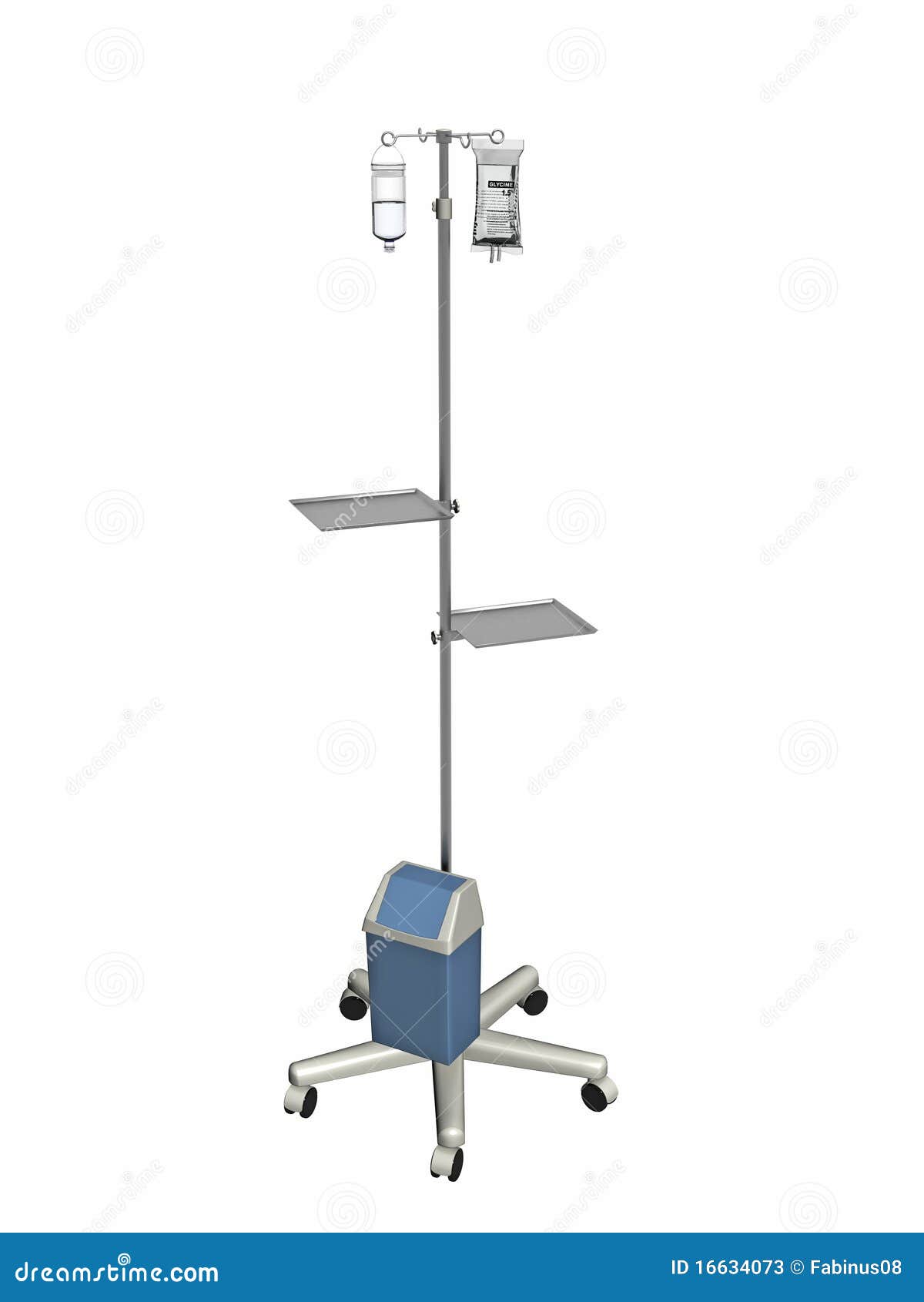 Download Medical IV pole with bags stock illustration. Illustration ...