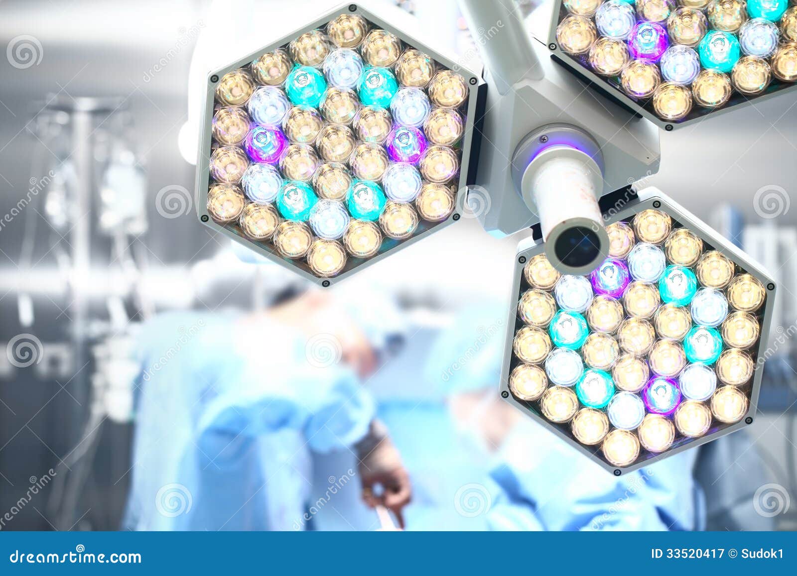 medical lamp and the process surgical operation