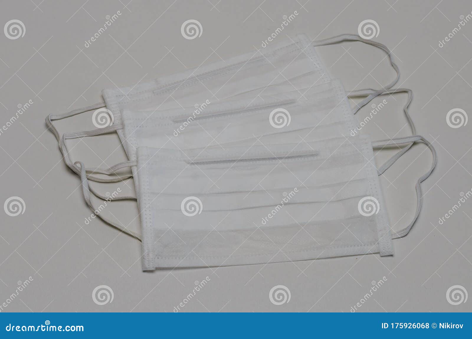 Medical Mask on a White Background Stock Photo - Image of corona
