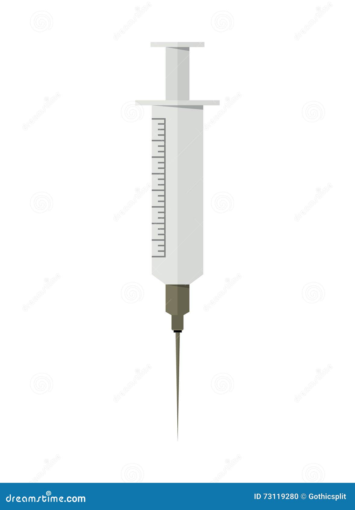 Medical needle . stock vector. Illustration of simple 73119280