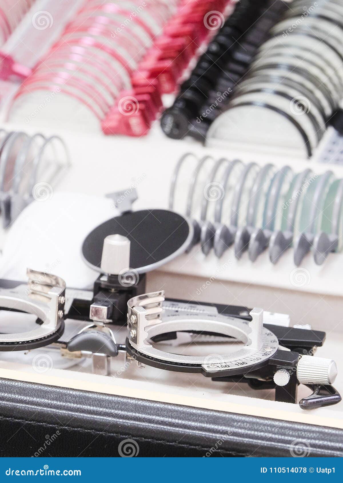Medical optometry set stock photo. Image of instrument 110514078