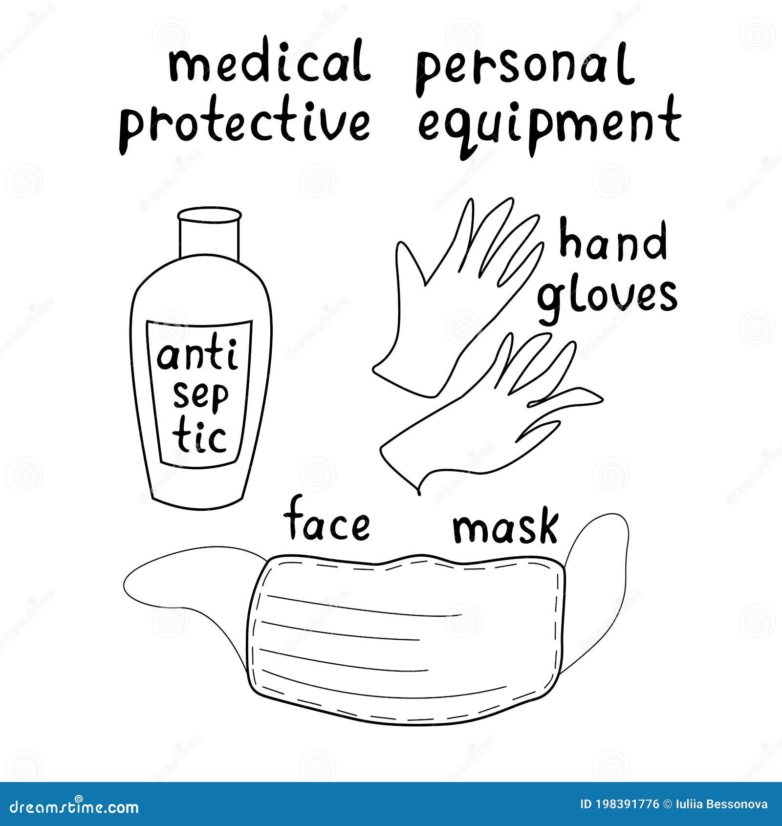Medical Personal Protective Equipment Against Coronavirus. Face Mask