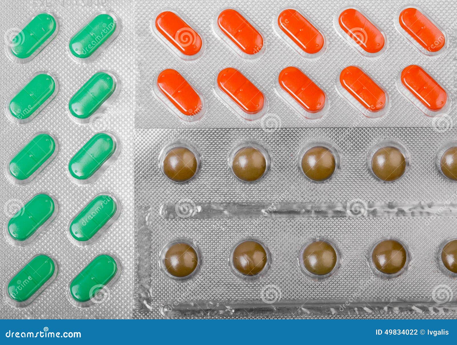 Medical pills in blisters stock photo. Image of care 49834022