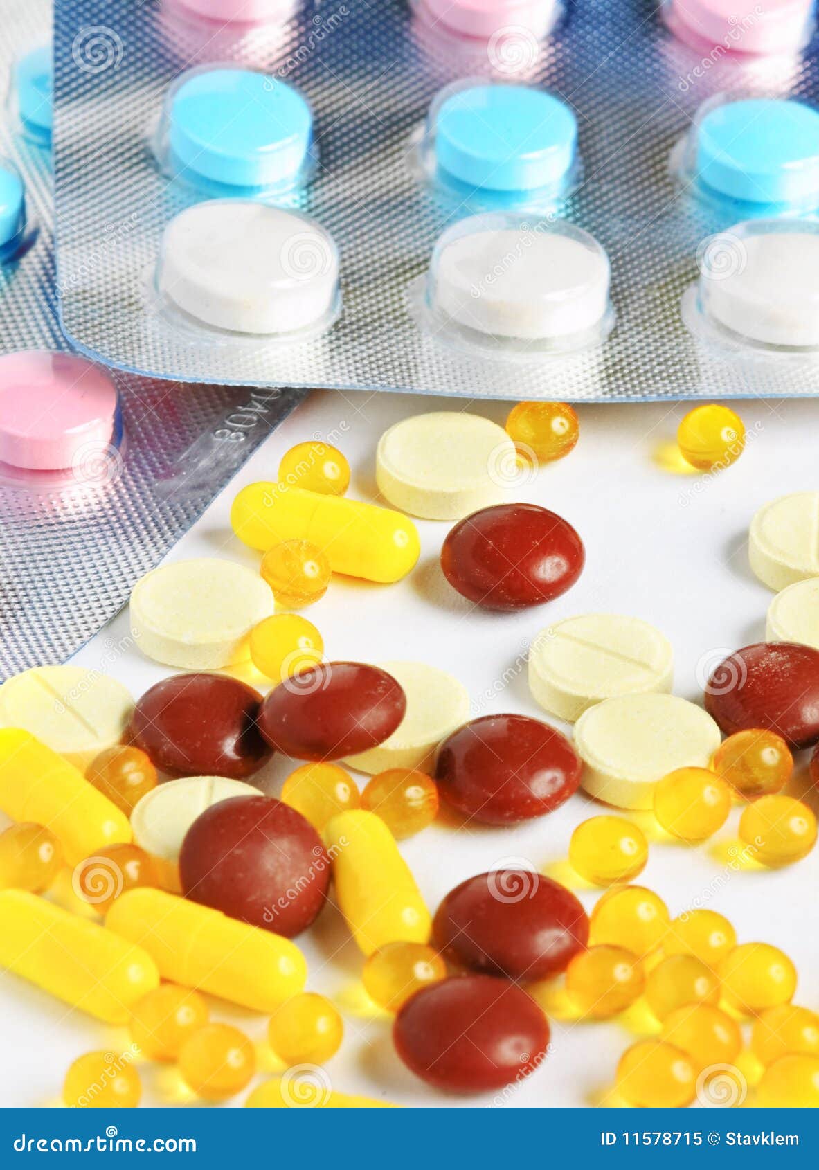 Medical pills and tablets stock image. Image of healthy 11578715