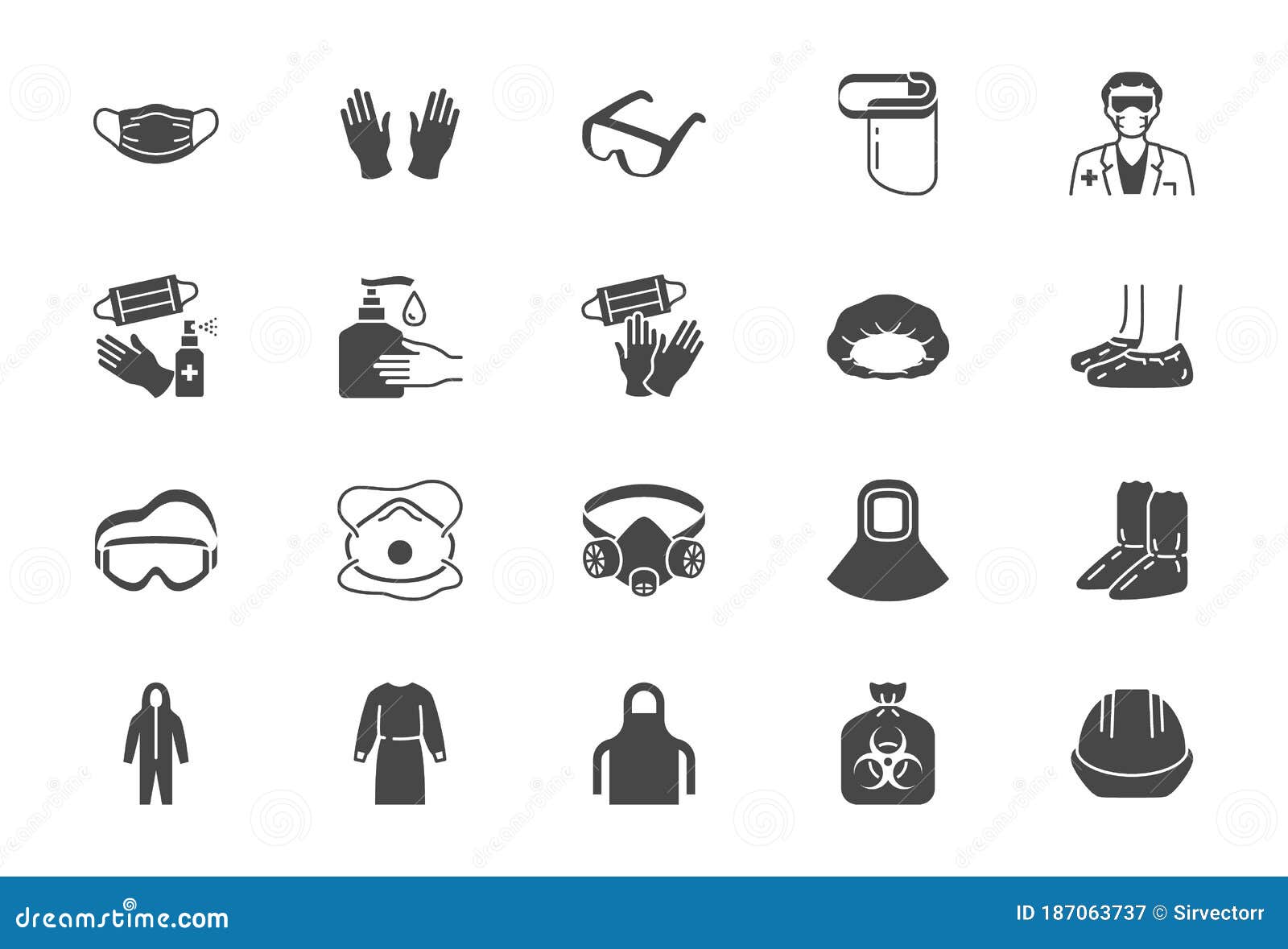 Medical PPE Flat Icons. Vector Illustration Included Icon As Face Mask, Gloves, Doctor Gown, Hair Cover, Biohazard Waste Stock Vector - Illustration of corona, hair: 187063737 Medical PPE Flat Icons. Vector Illustration Included Icon As Face Mask, Gloves, Doctor Gown, Hair Cover, Biohazard Waste Stock Vector - Illustration of corona, hair: 187063737