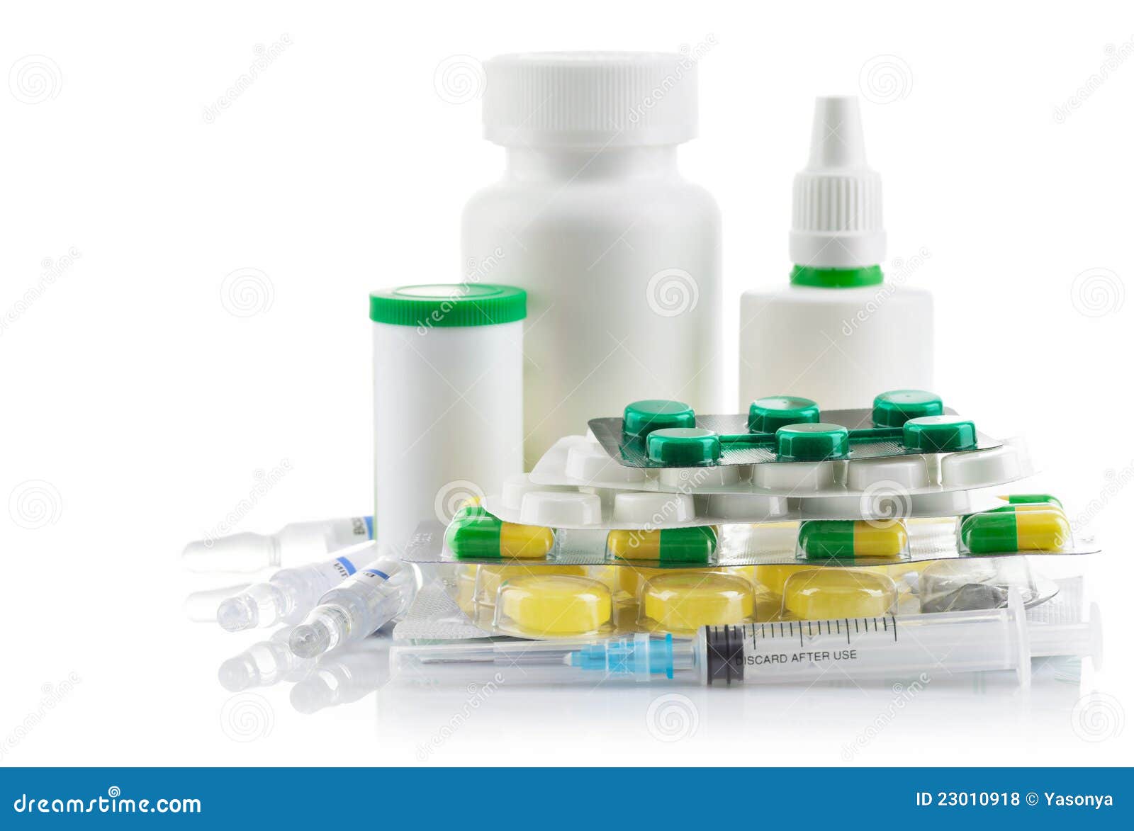Medical Preparation in Pill and Capsule Stock Photo Image of plastic