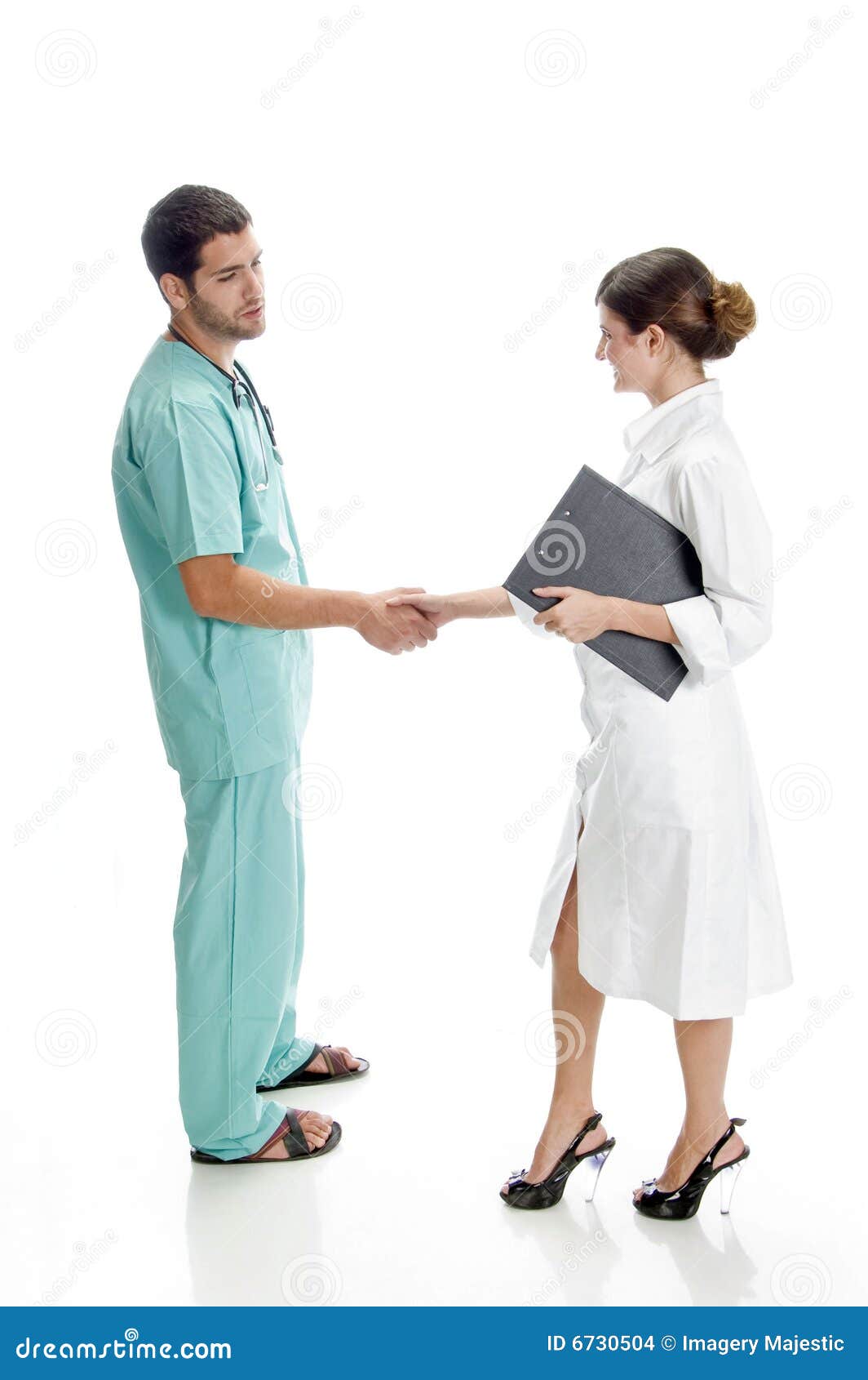 Medical Professionals Shaking Hands Stock Photo Image of concept