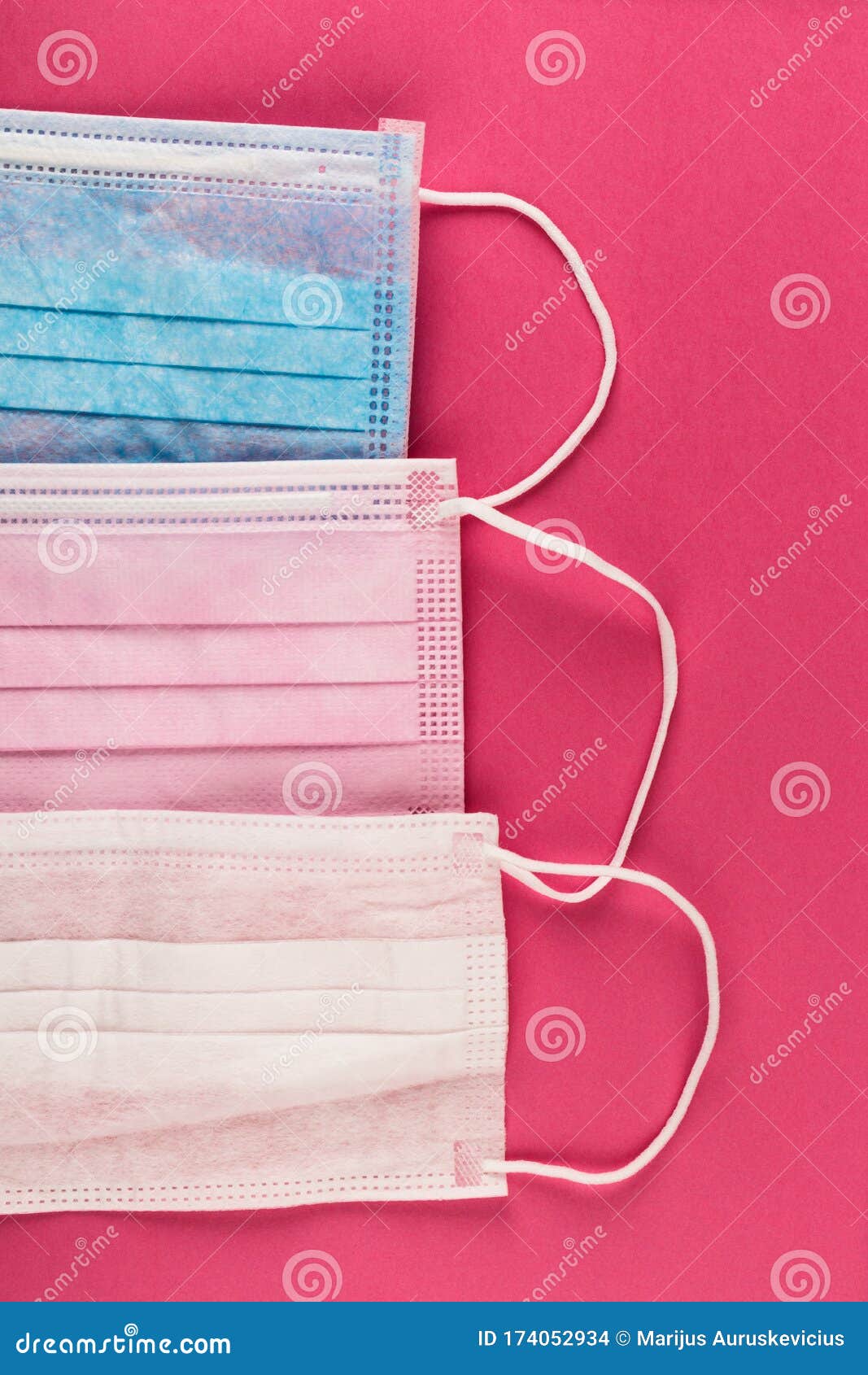 Medical protective masks stock photo. Image of blue 174052934