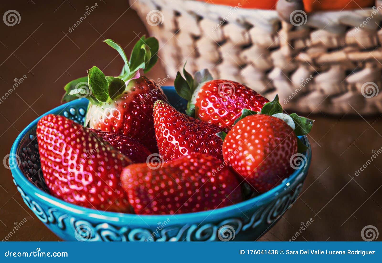 natural background of red strawberries on the table ready to eat