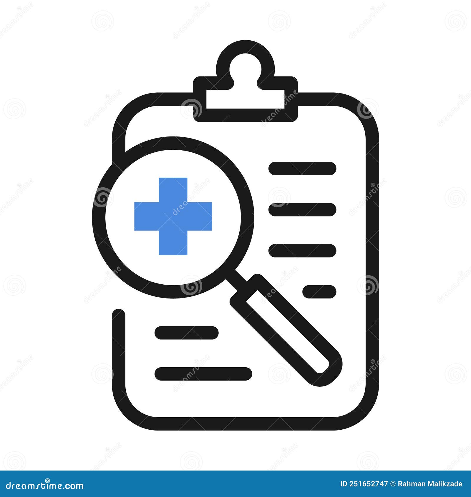 Medical Report With Magnifying Glass Search Diagnosis Medical Form medical-report-with-magnifying-glass-search-diagnosis-medical-form