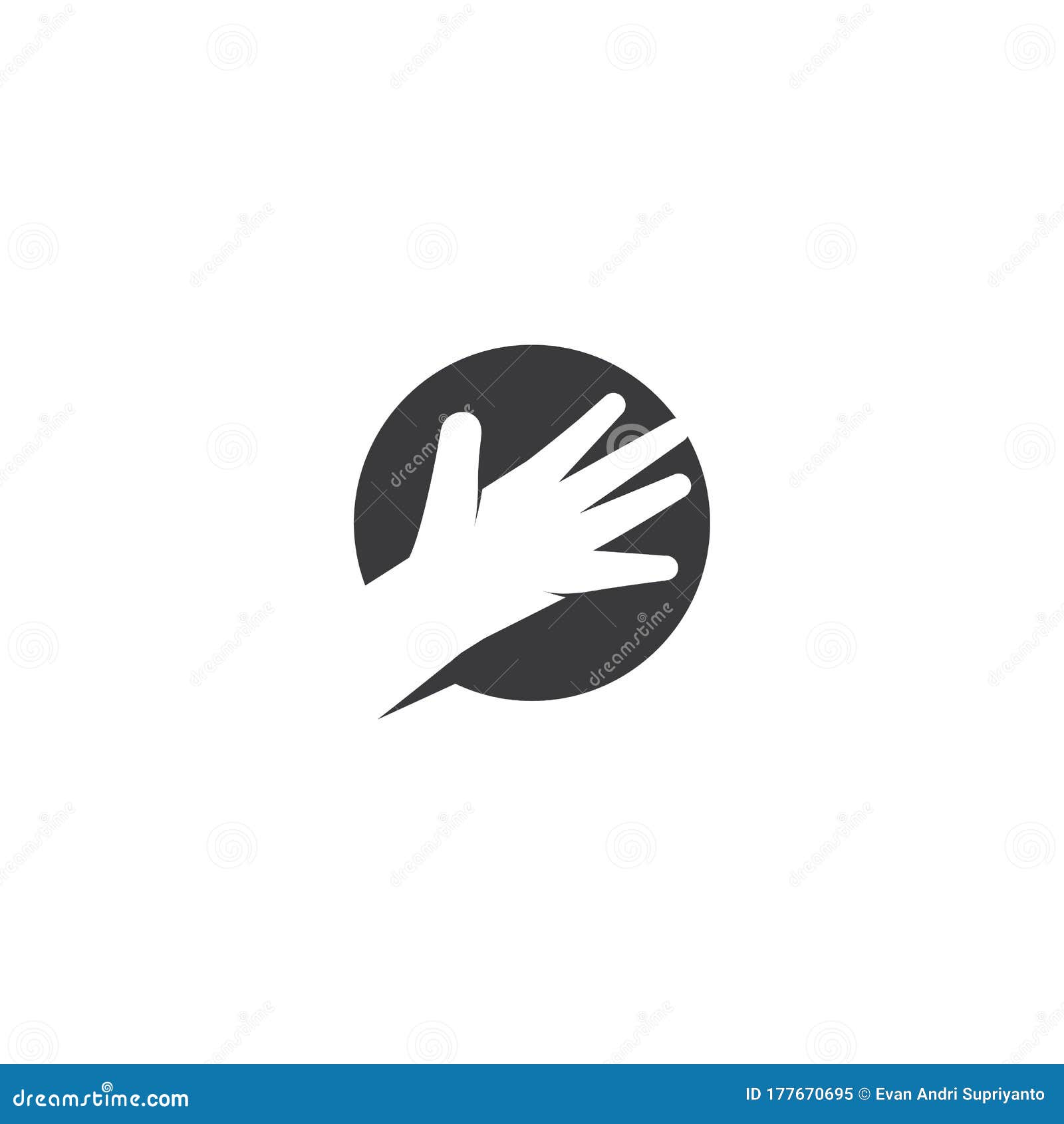 medical safety gloves logo template 