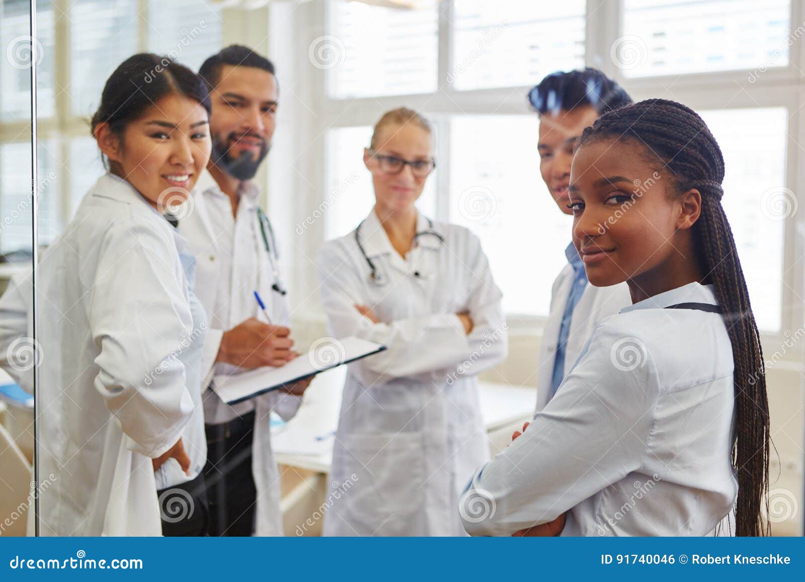 Medical School Students in Stock Photo Image of team