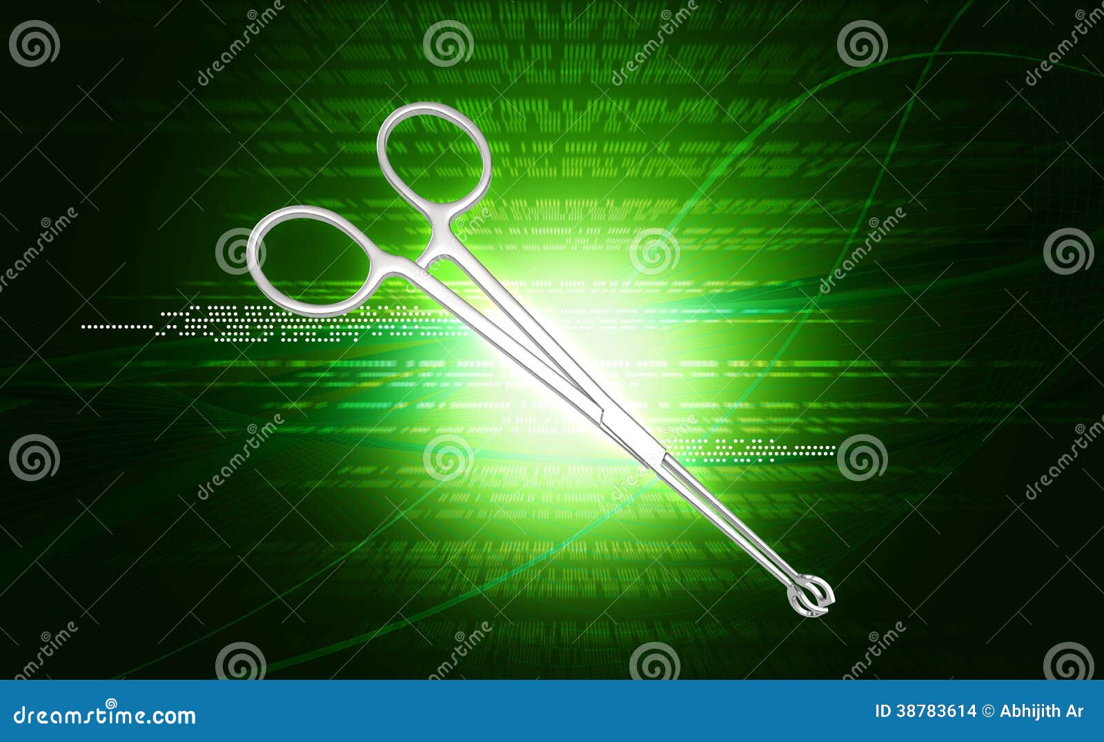 Medical scissor tool stock illustration. Illustration of hospital