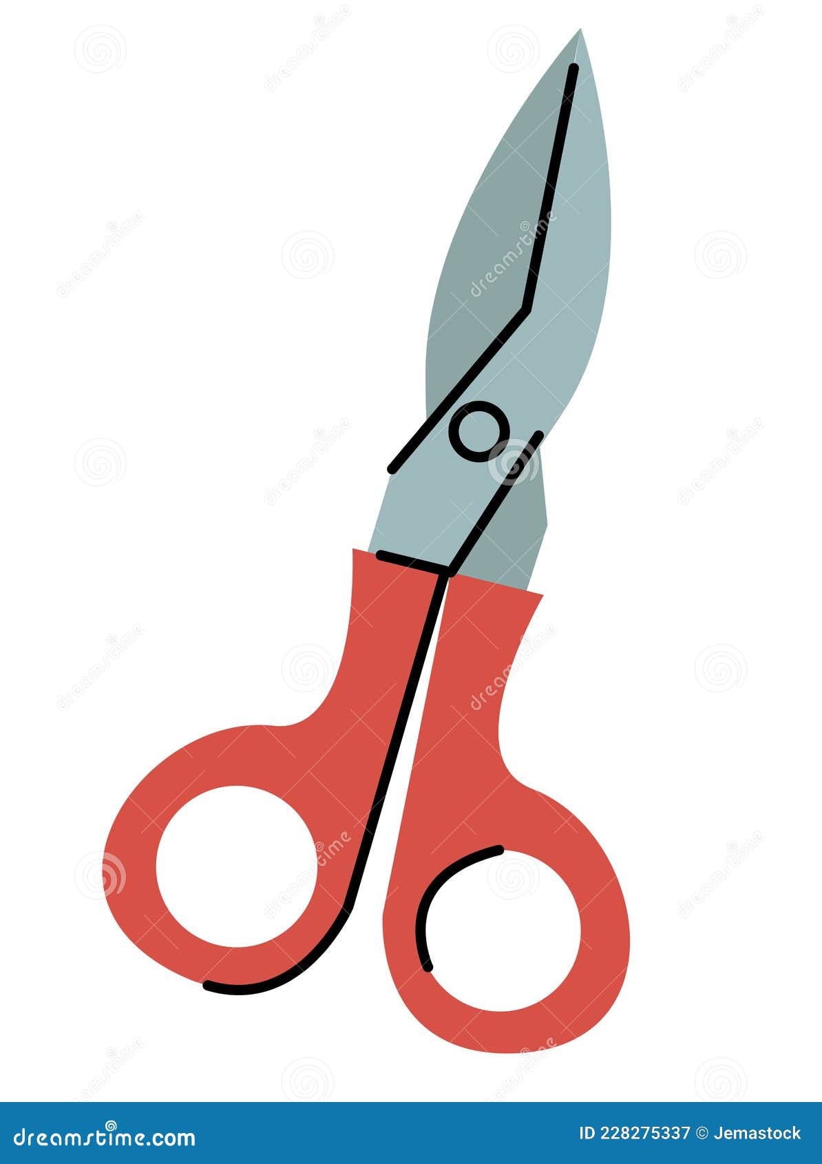 Medical scissor tool stock vector. Illustration of instrument 228275337