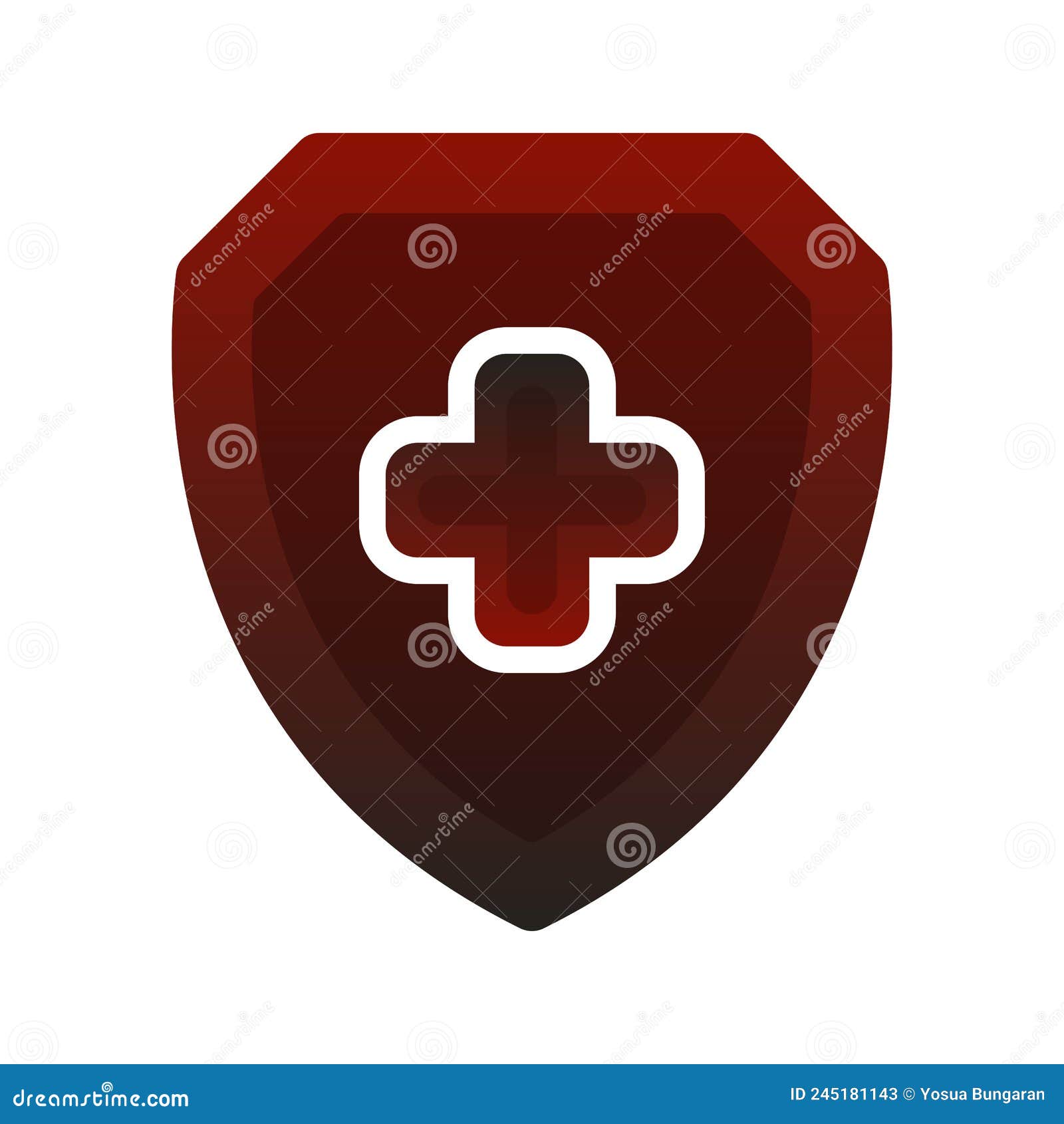 Medical Shield Logo Element Design Template Icon Stock Vector