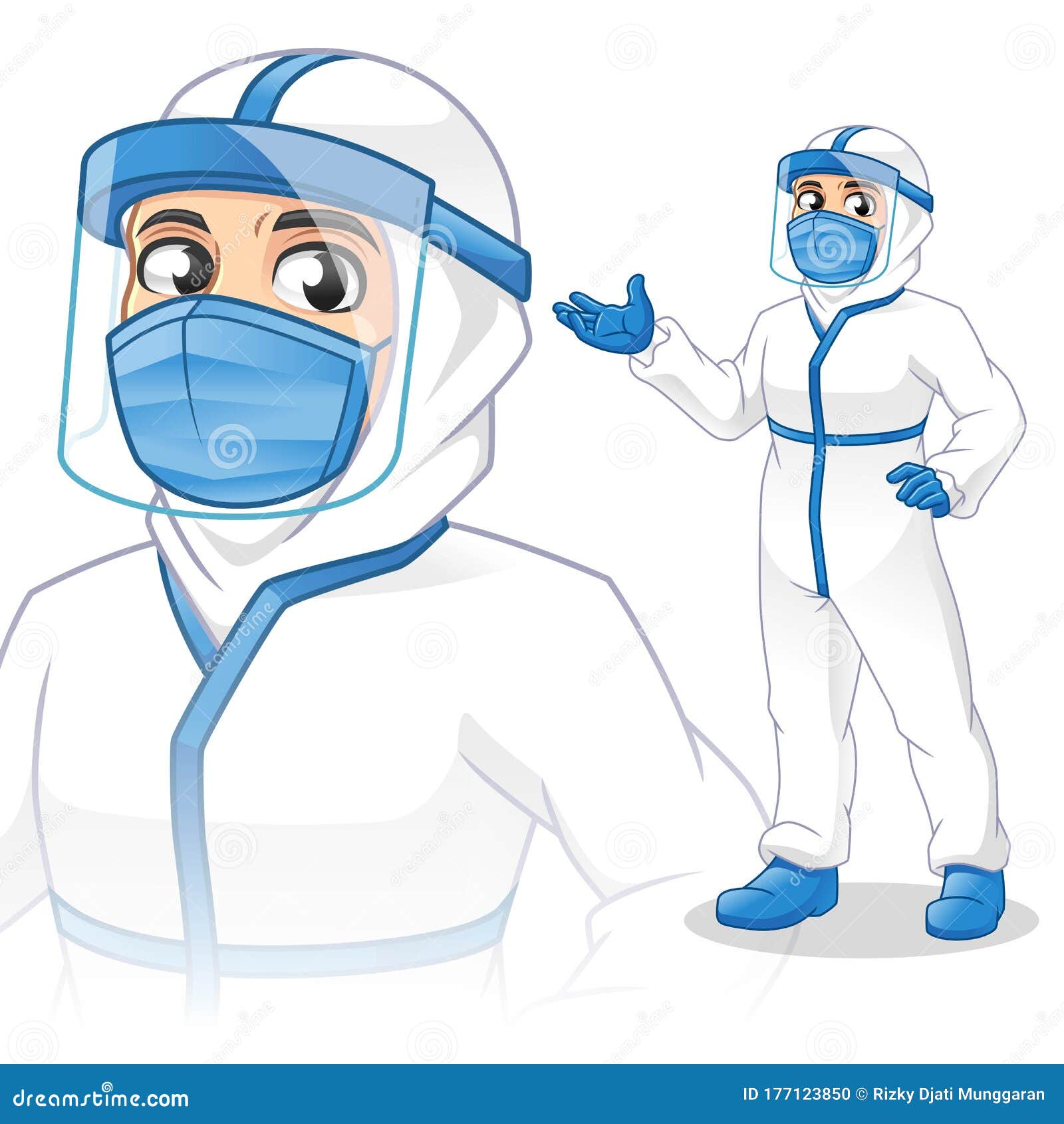 Medical Staff with PPE stock vector. Illustration of medical - 177123850