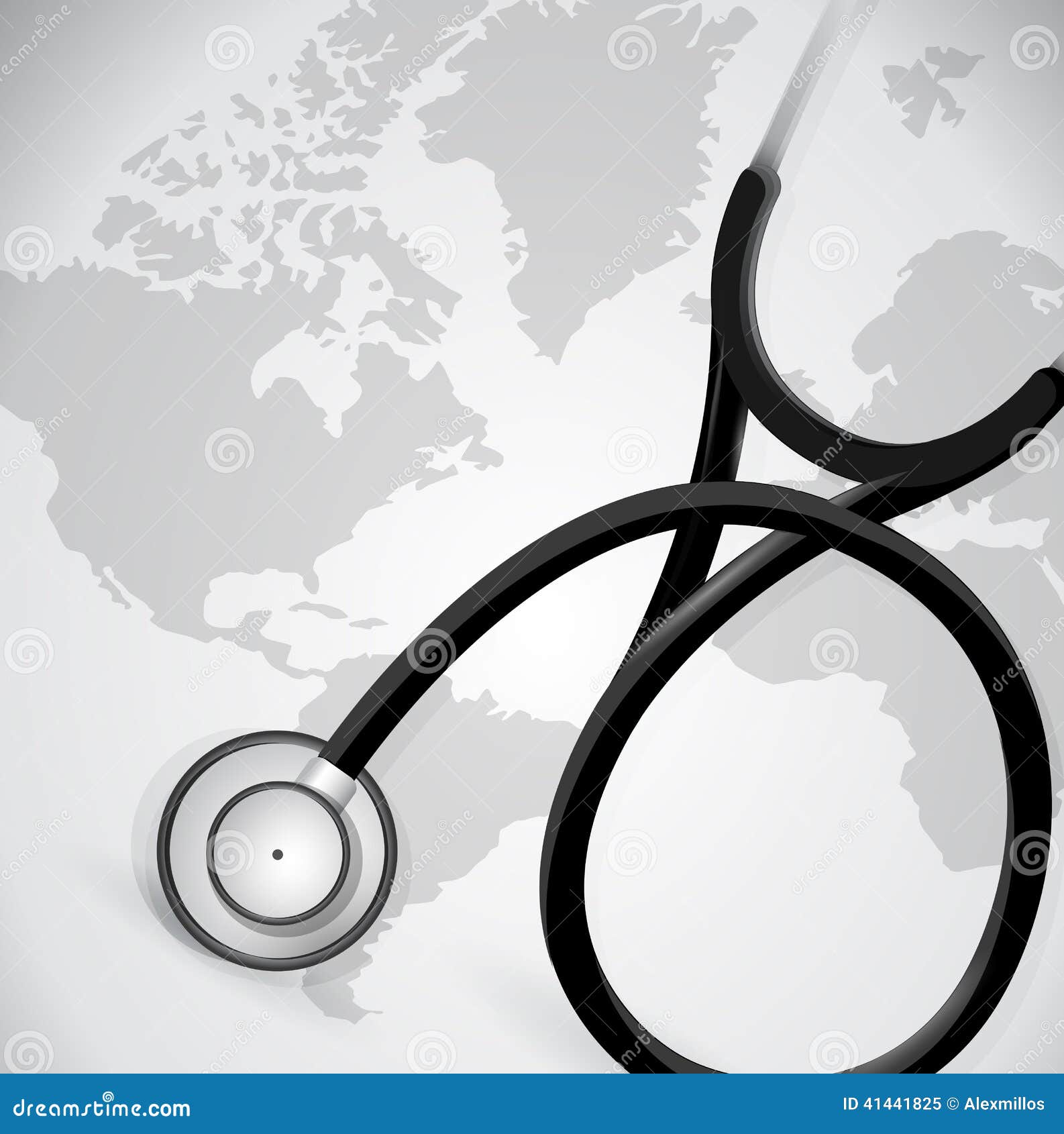 Medical Stethoscope Illustration Design Stock Illustration