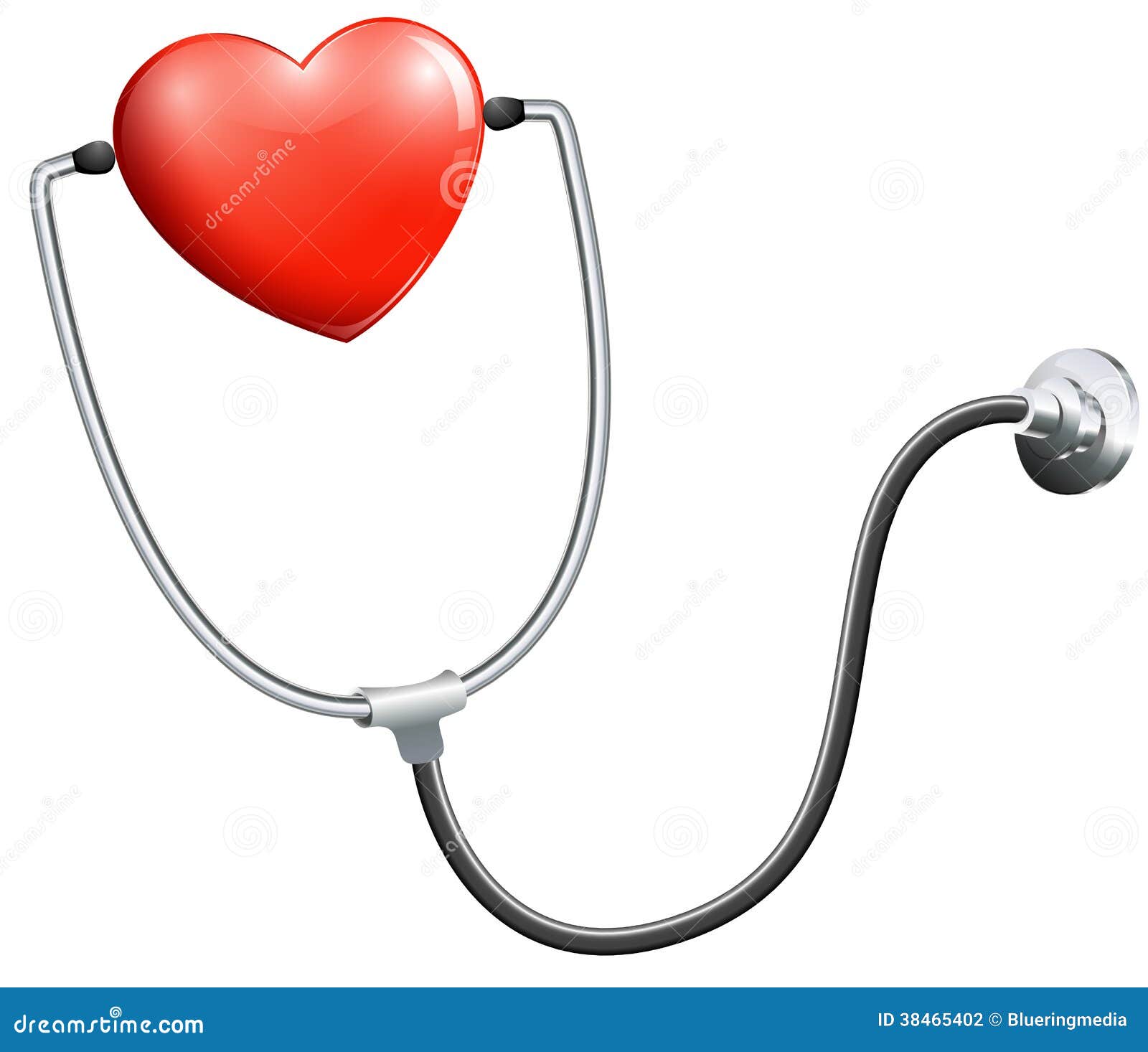 A medical stethoscope stock vector. Illustration of frequency 38465402
