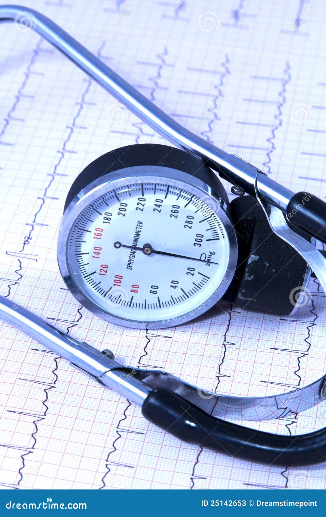 Medical Stethoscope Lying On ECG Diagram Stock Photos Image 25142653