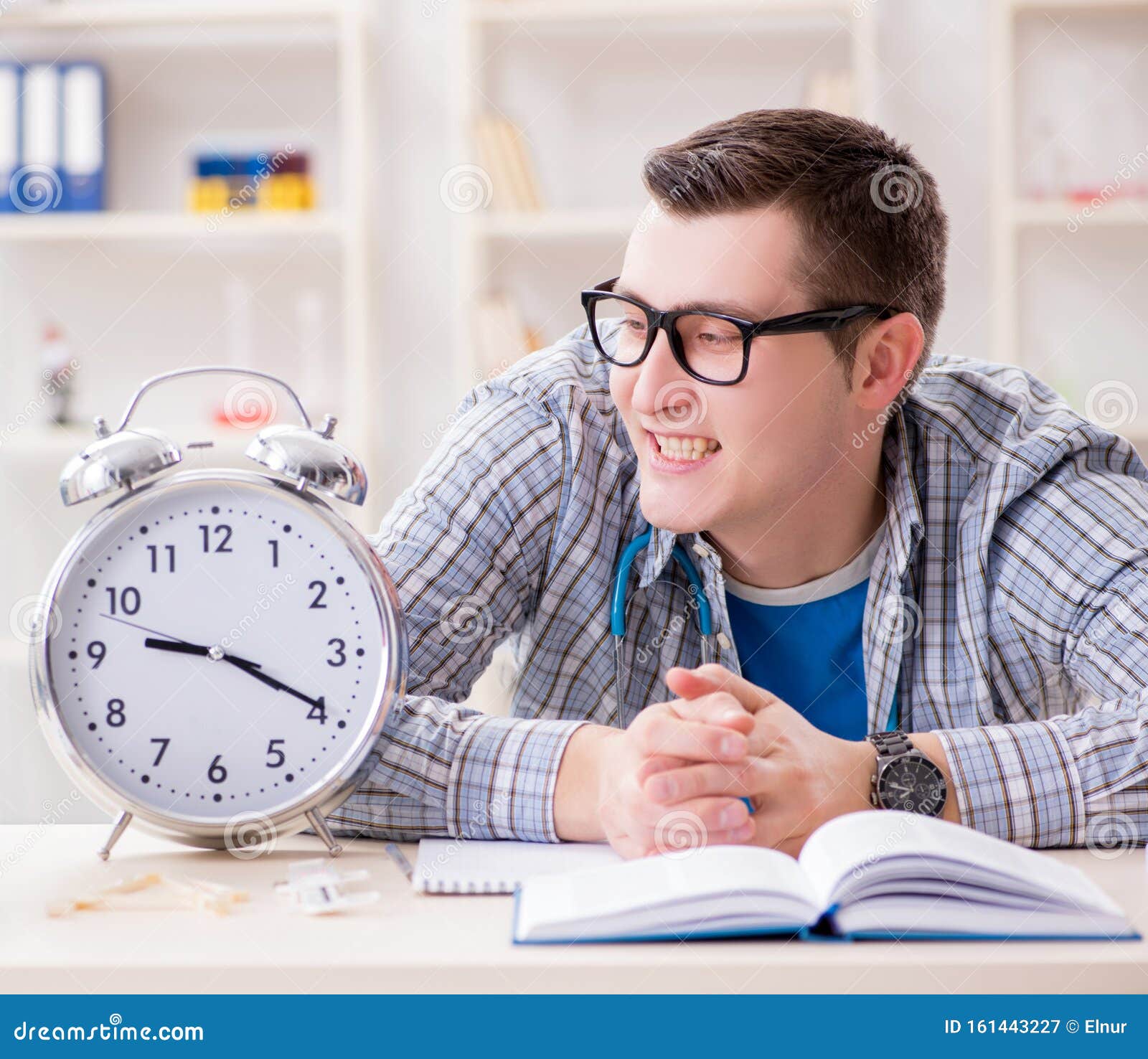 Medical Student Missing Deadlines To Complete Assignment Stock Image ...