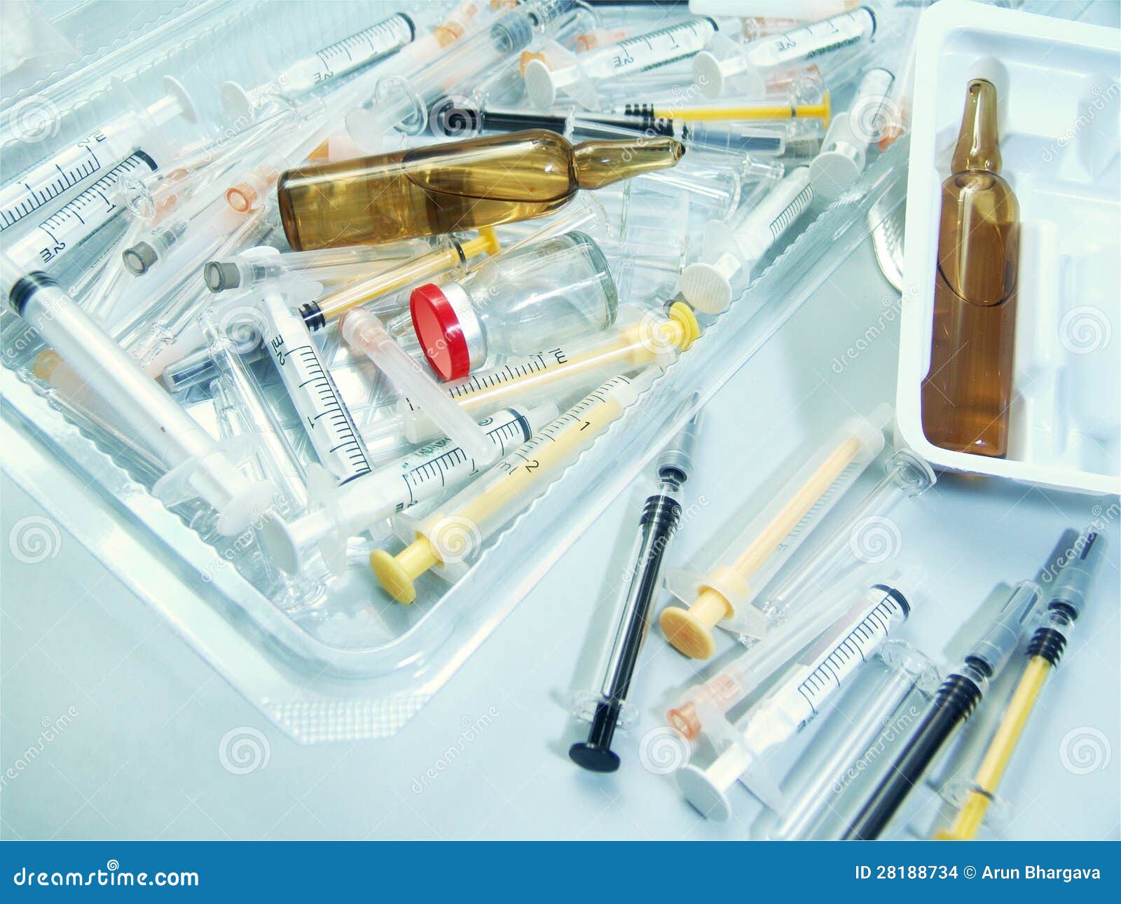 Medical Supplies stock photo. Image of needle, full, garbage 28188734